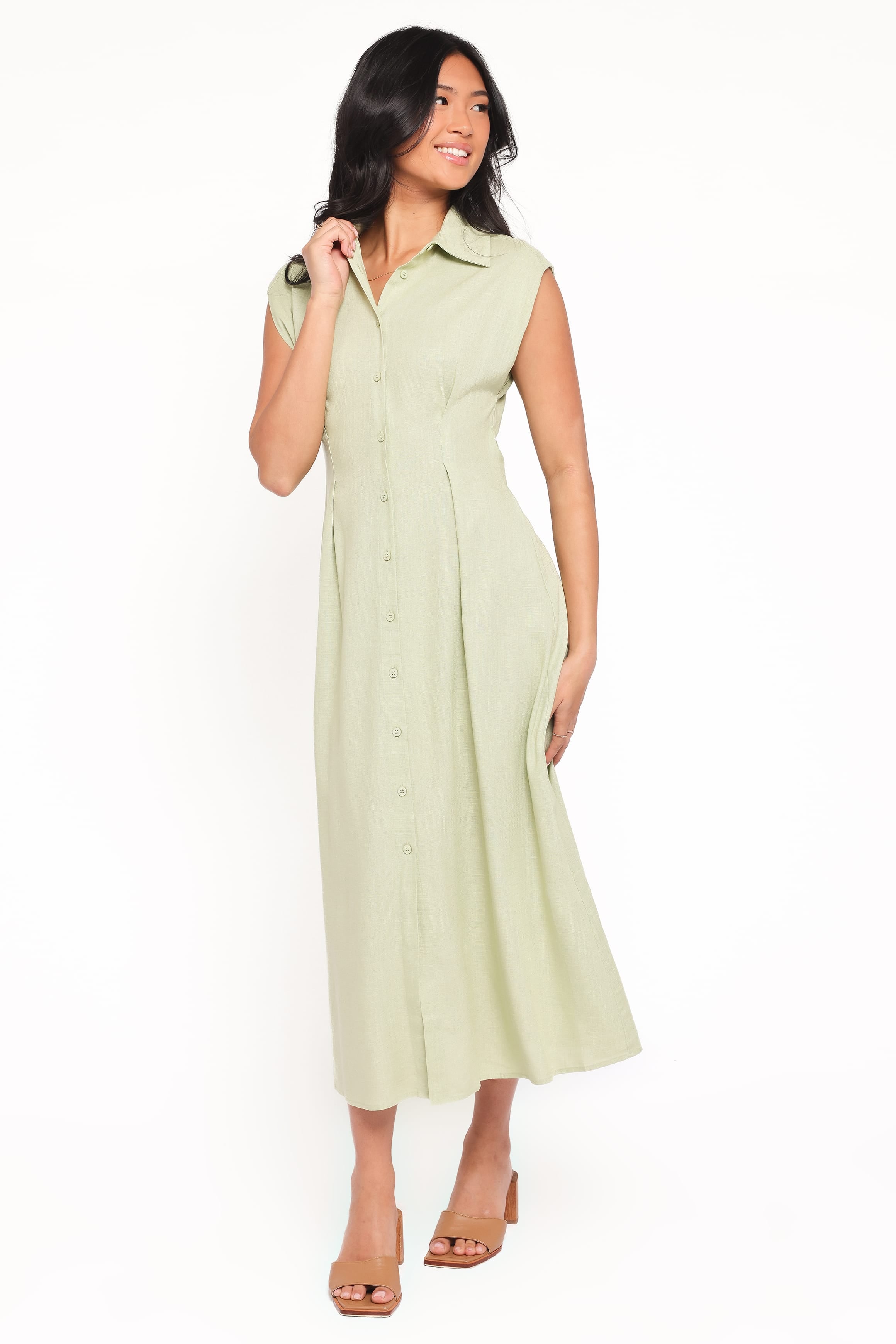 Cami Midi Dress - Green