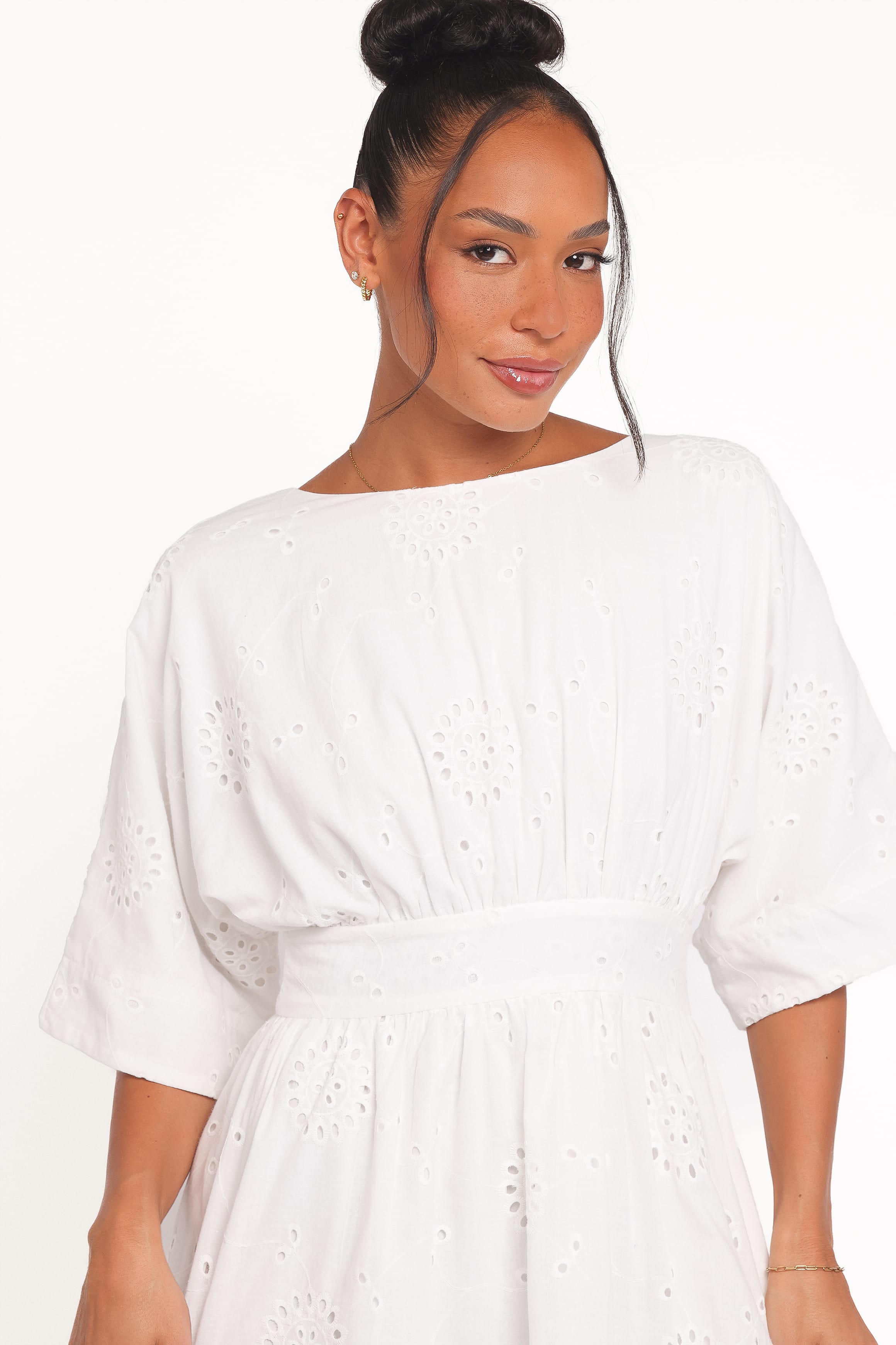 Camila Open Back Mini Dress - White
