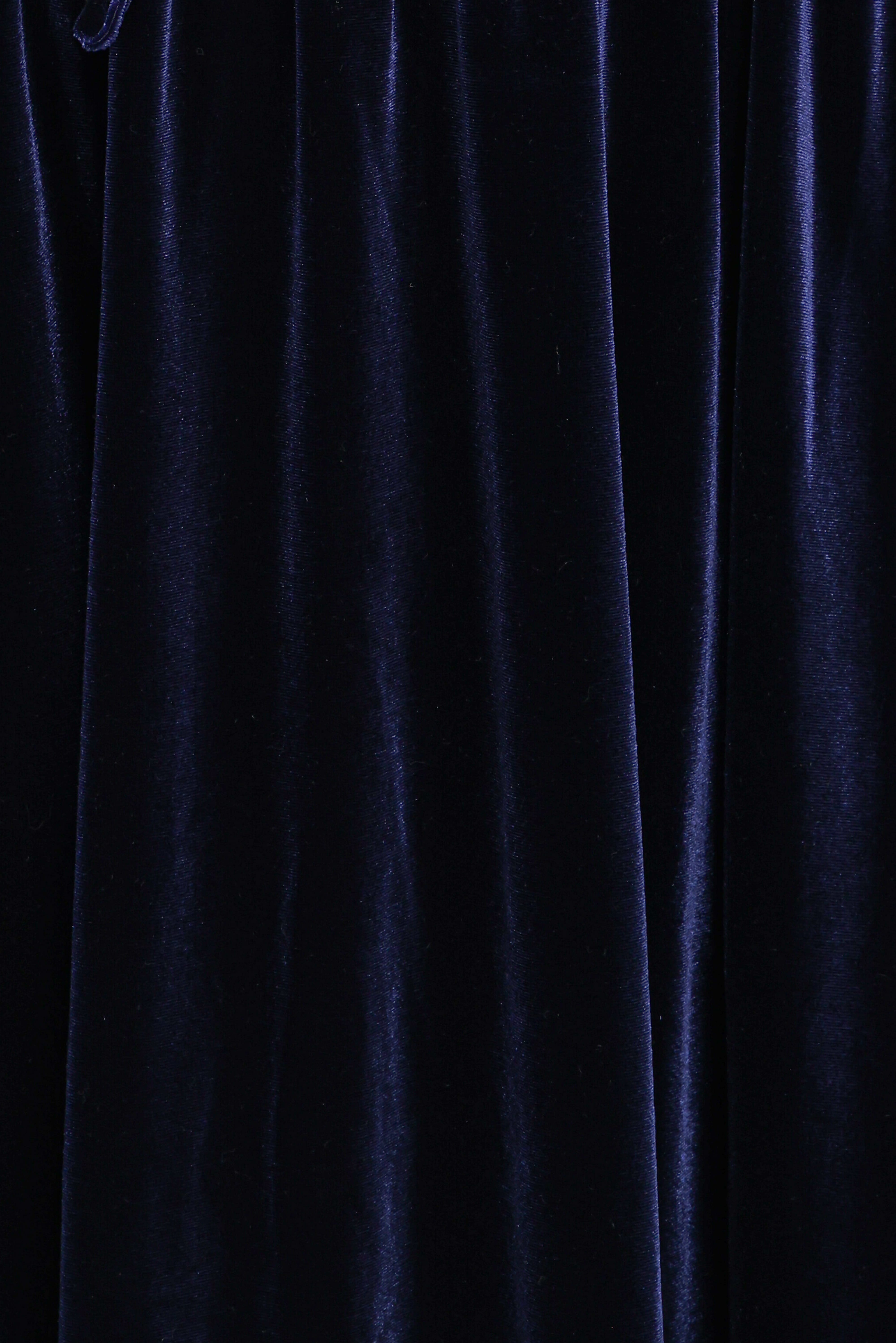 Cece Velvet Long Sleeve Maxi Dress - Midnight Blue