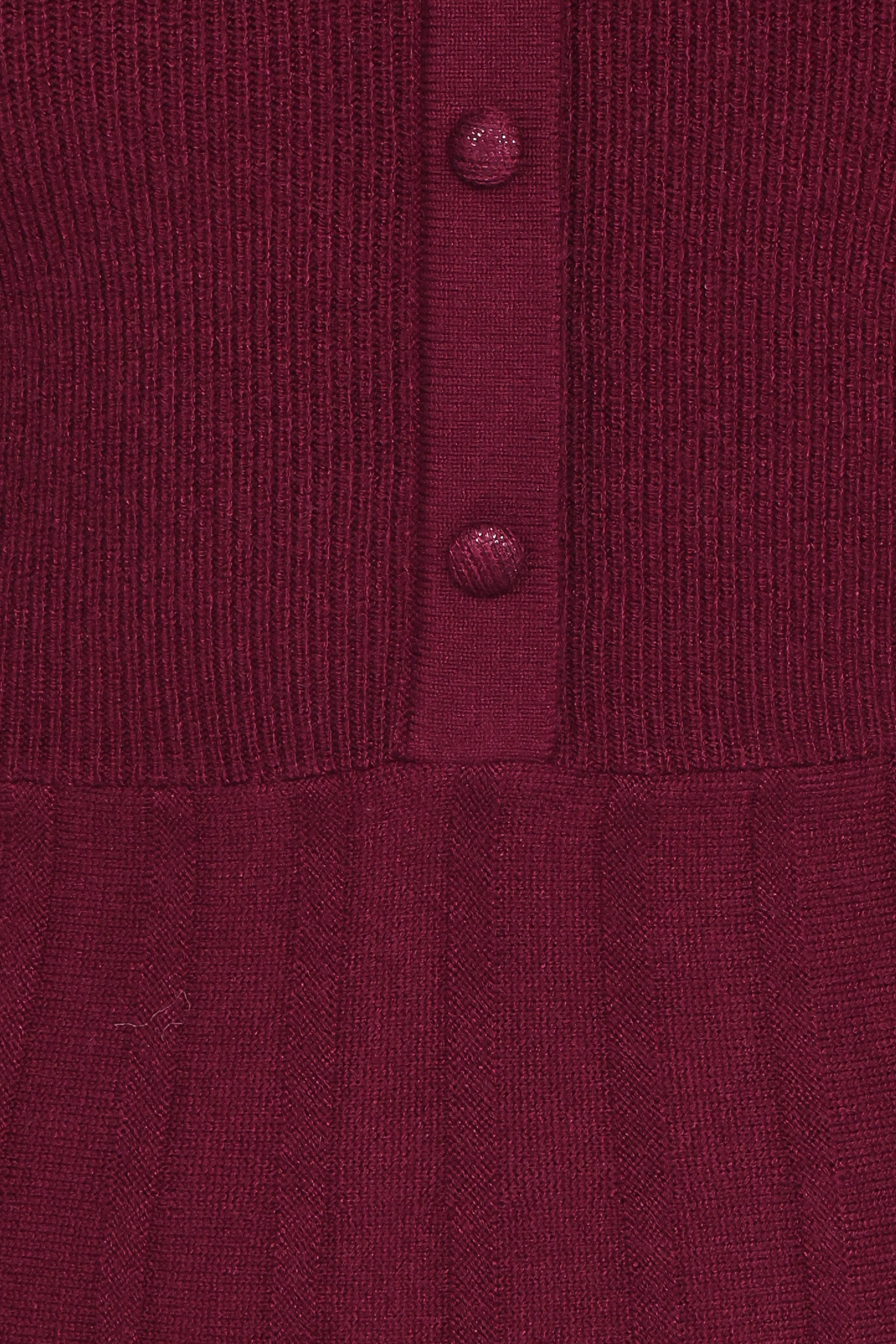 Darlina Long Sleeve Mini Dress - Burgundy
