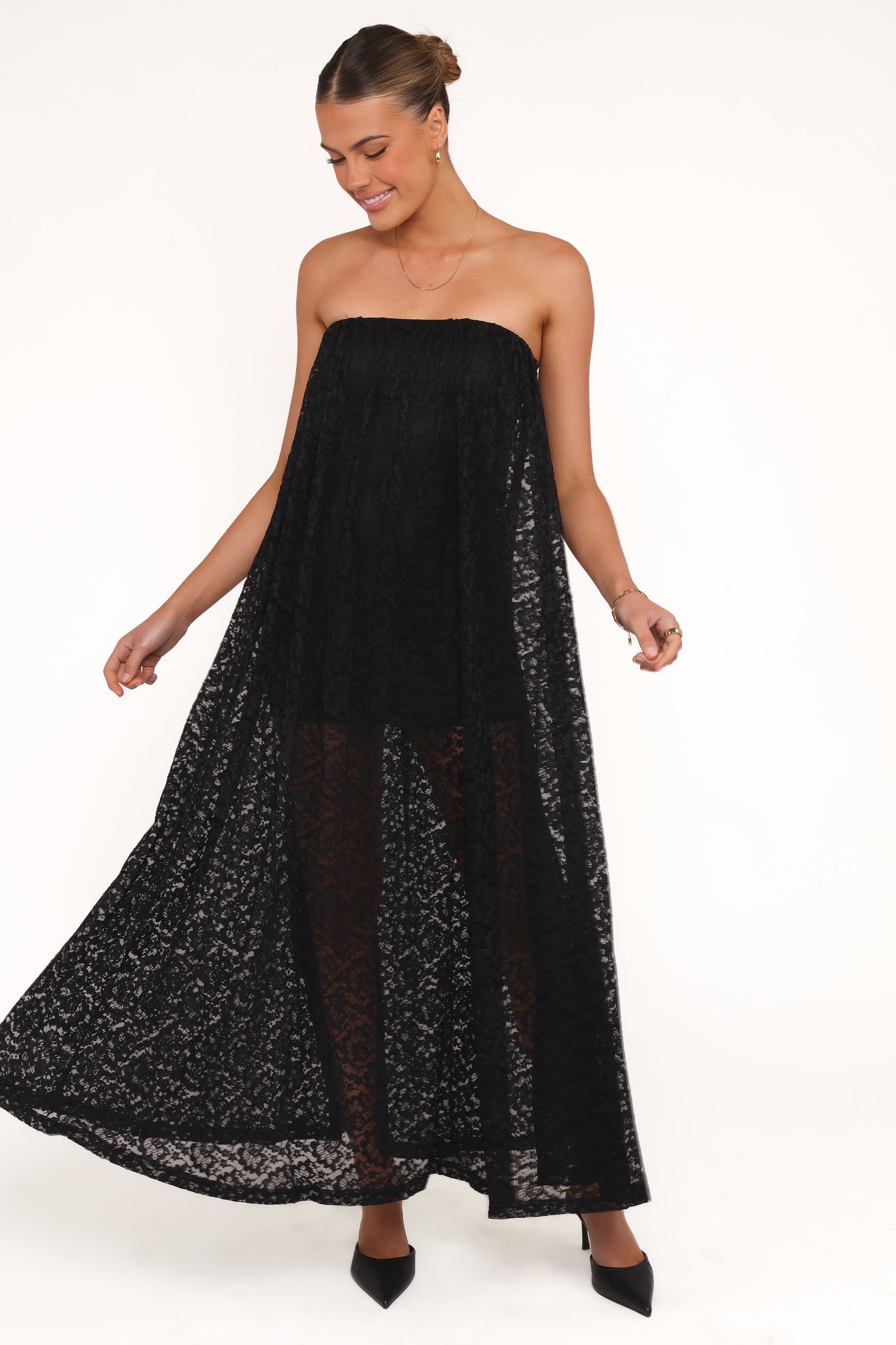 Davina Maxi Dress - Black Lace
