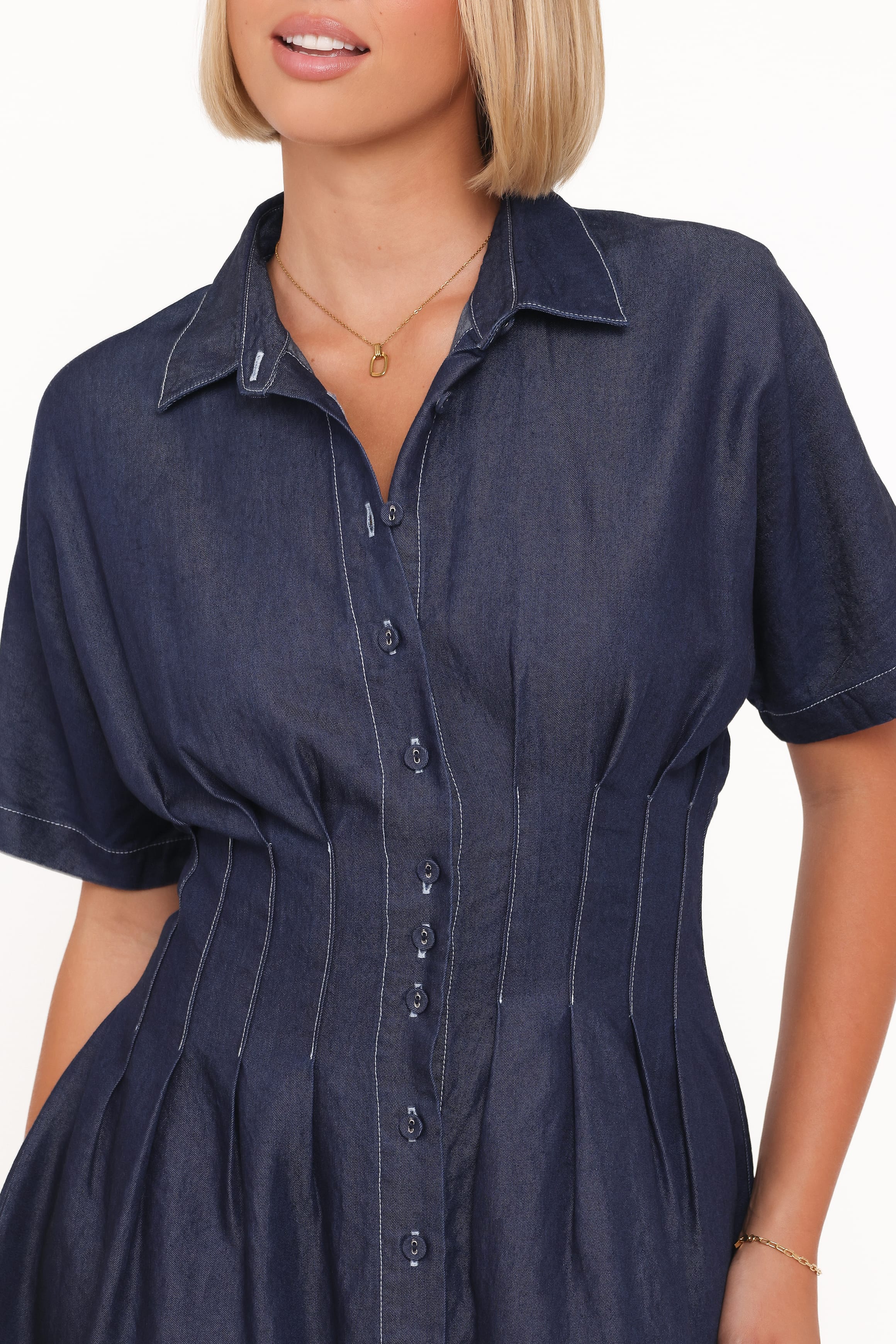 Davine Mini Dress - Blue