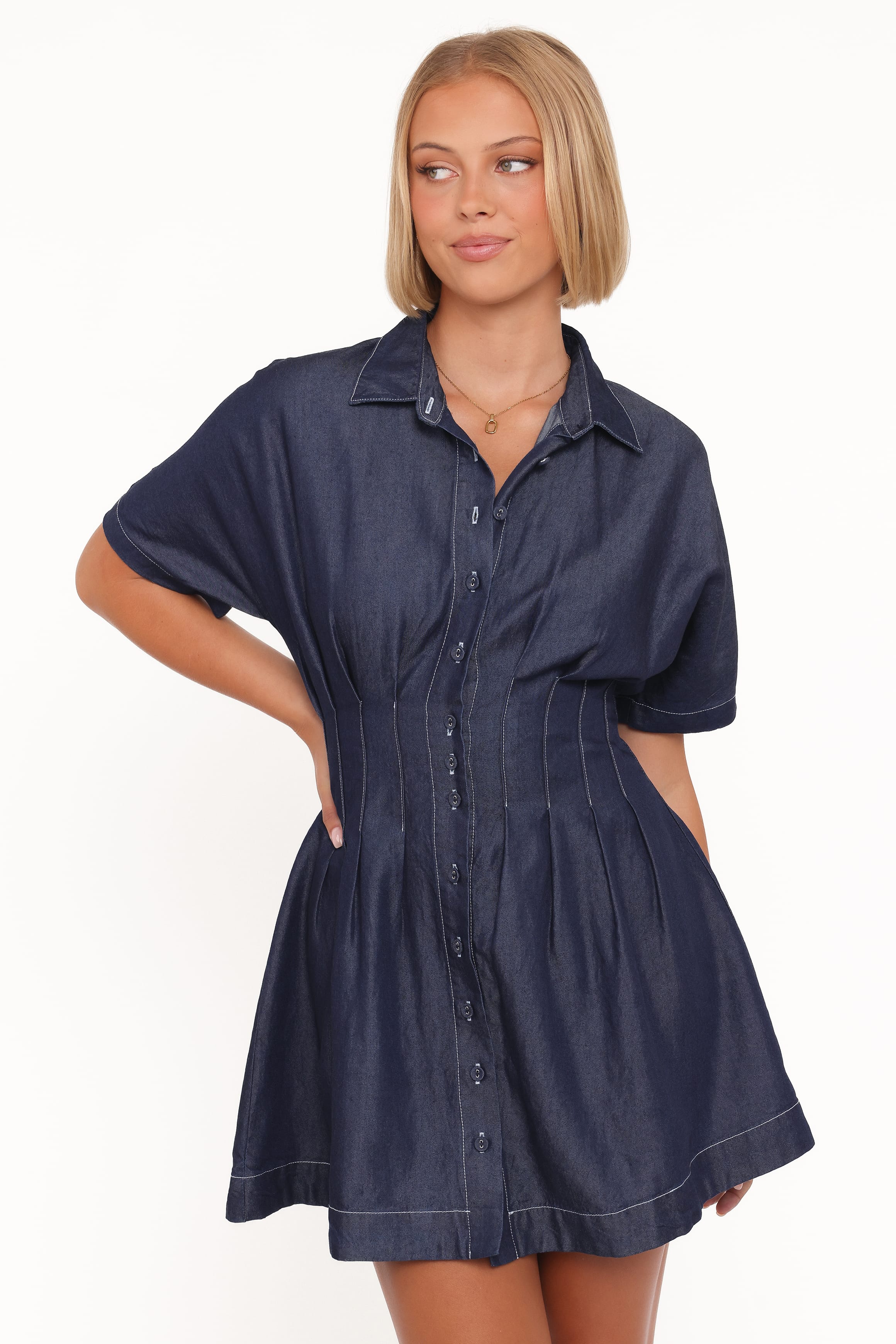 Davine Mini Dress - Blue
