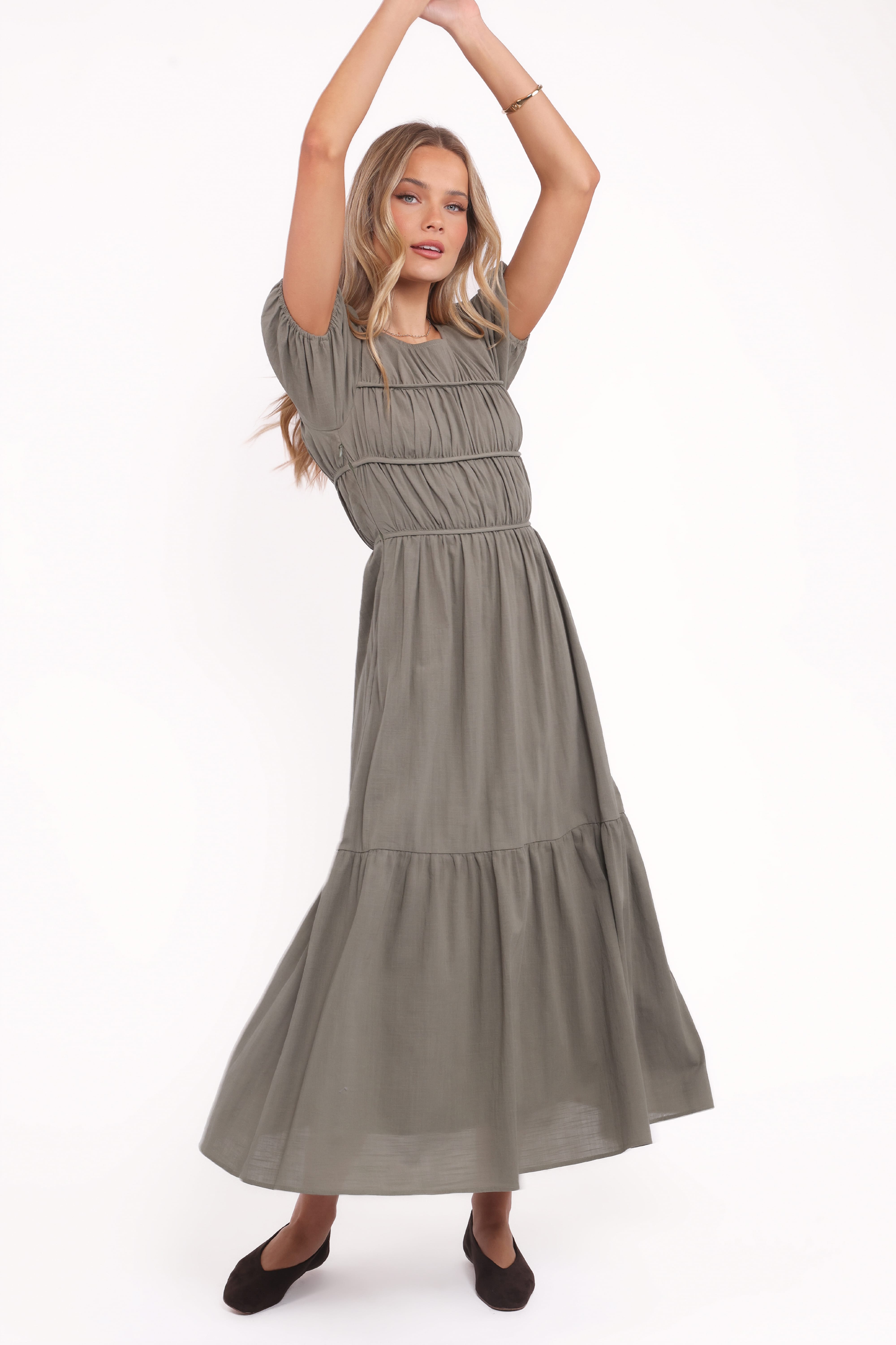 Deloria Maxi Dress - Olive