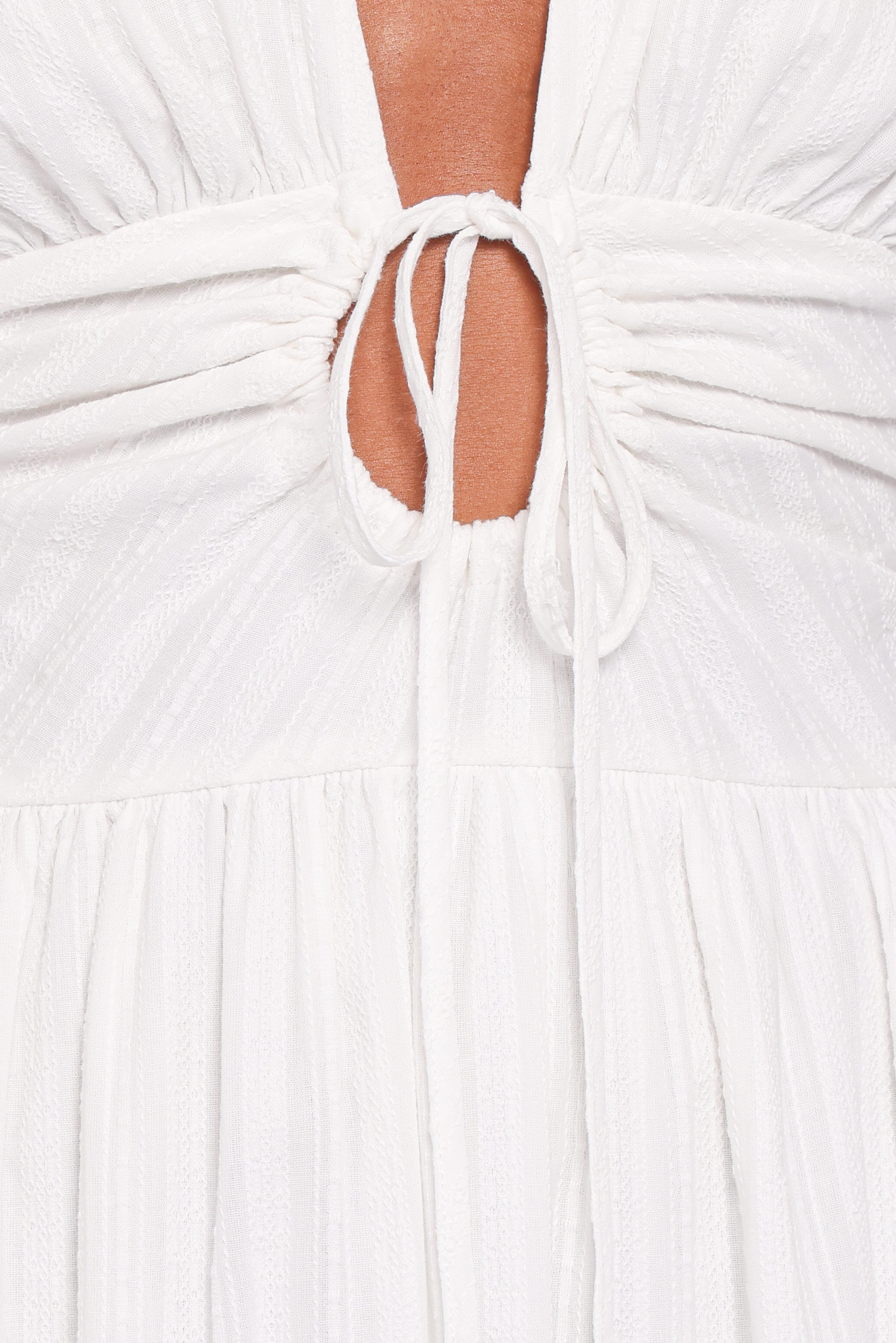 Edel Short Sleeve Maxi Dress - White