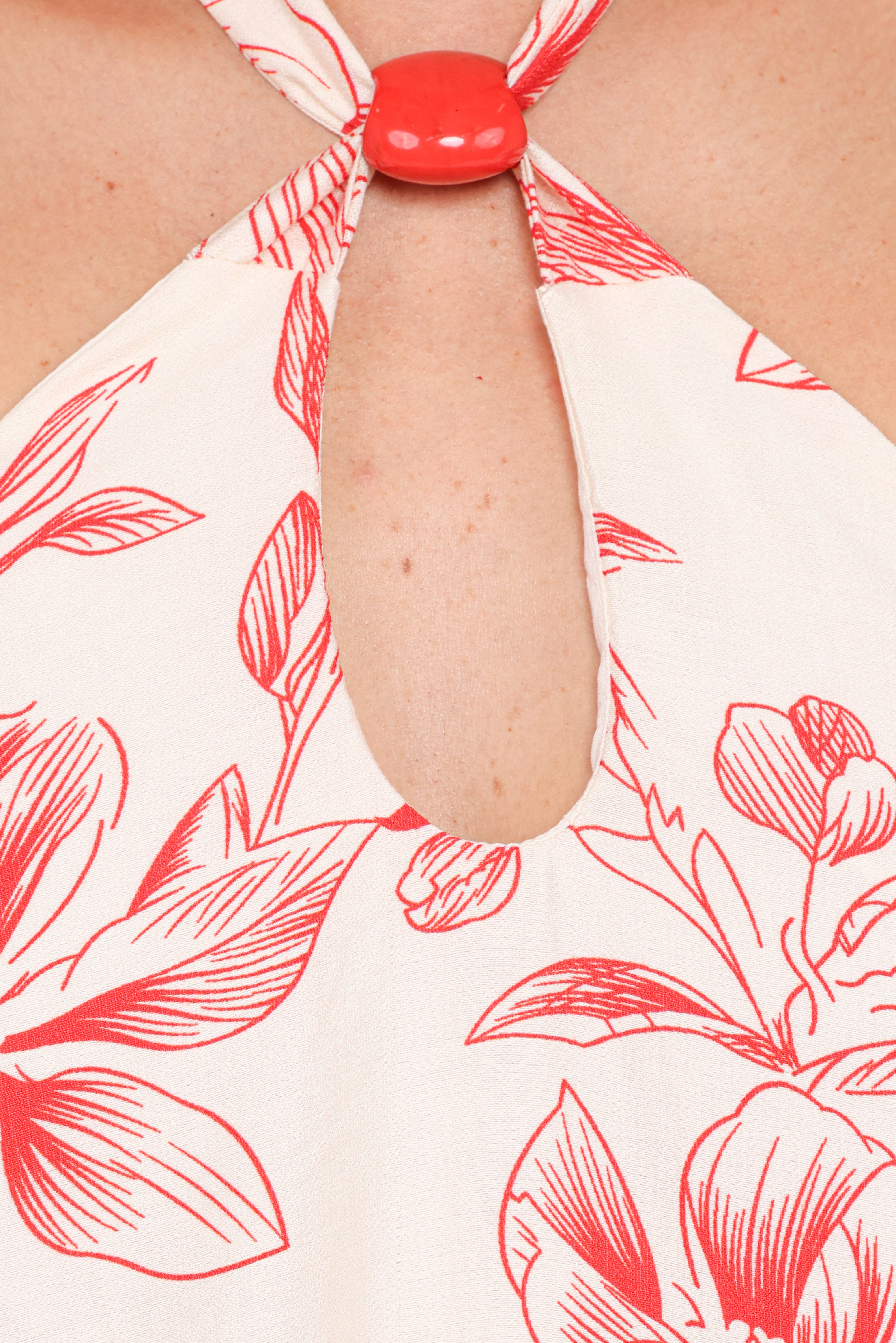 Elira Mini Dress - Red Floral