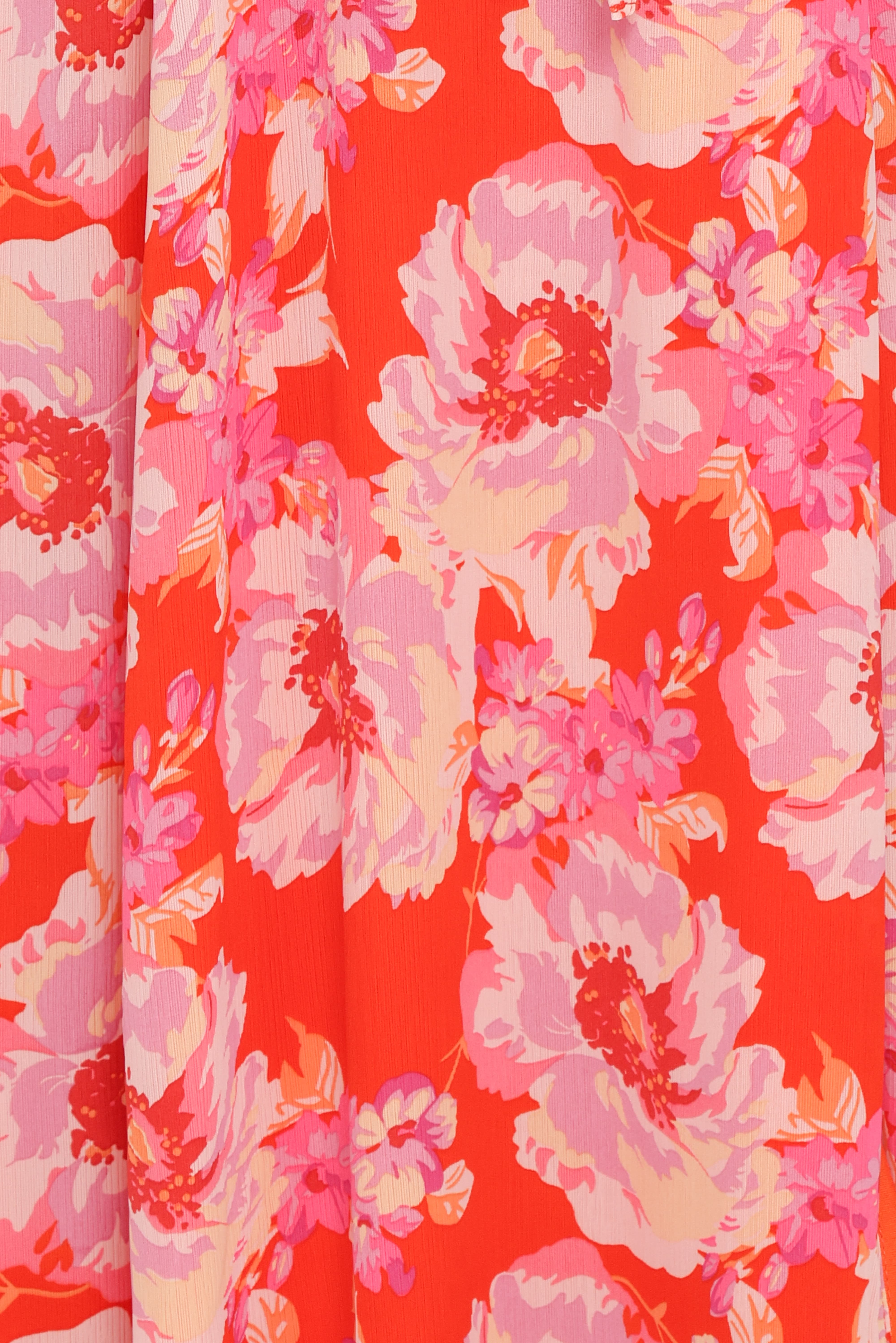 Elodie Midi Dress - Red Floral
