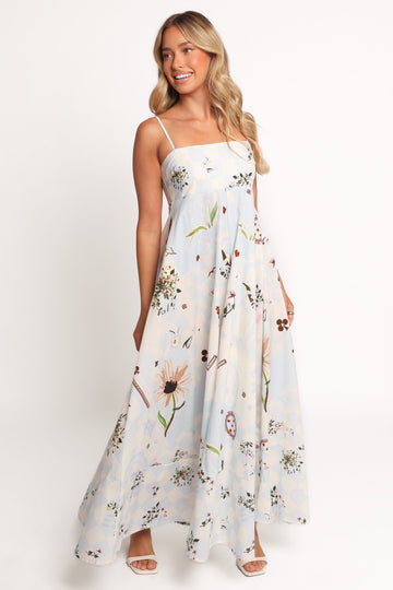 Emmeline Maxi Dress - Blue Floral