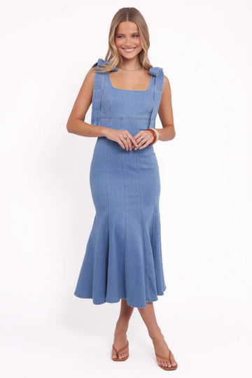Eugenia Midi Dress - Indigo Denim