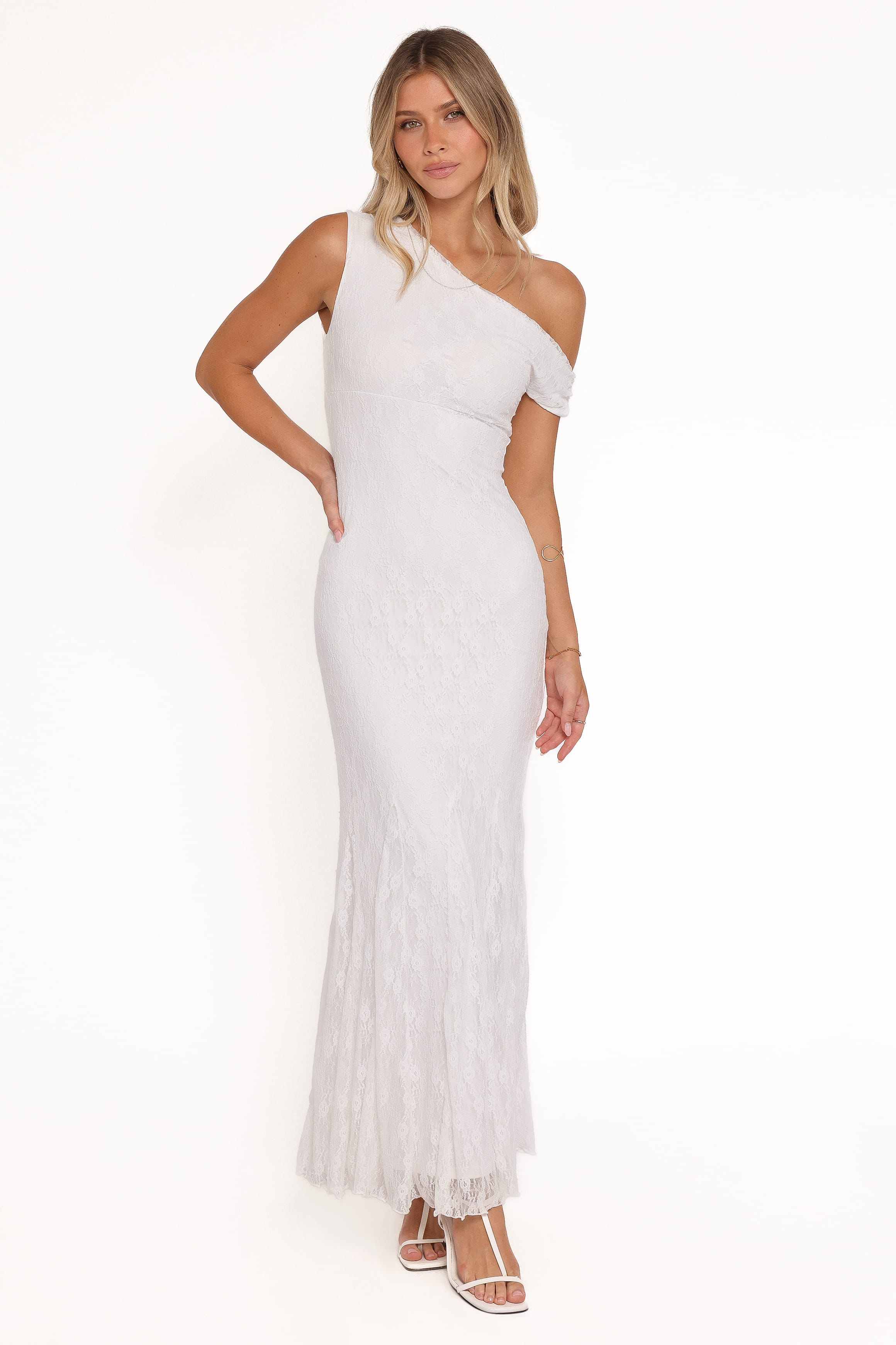 Evelon Off Shoulder Maxi Dress - White