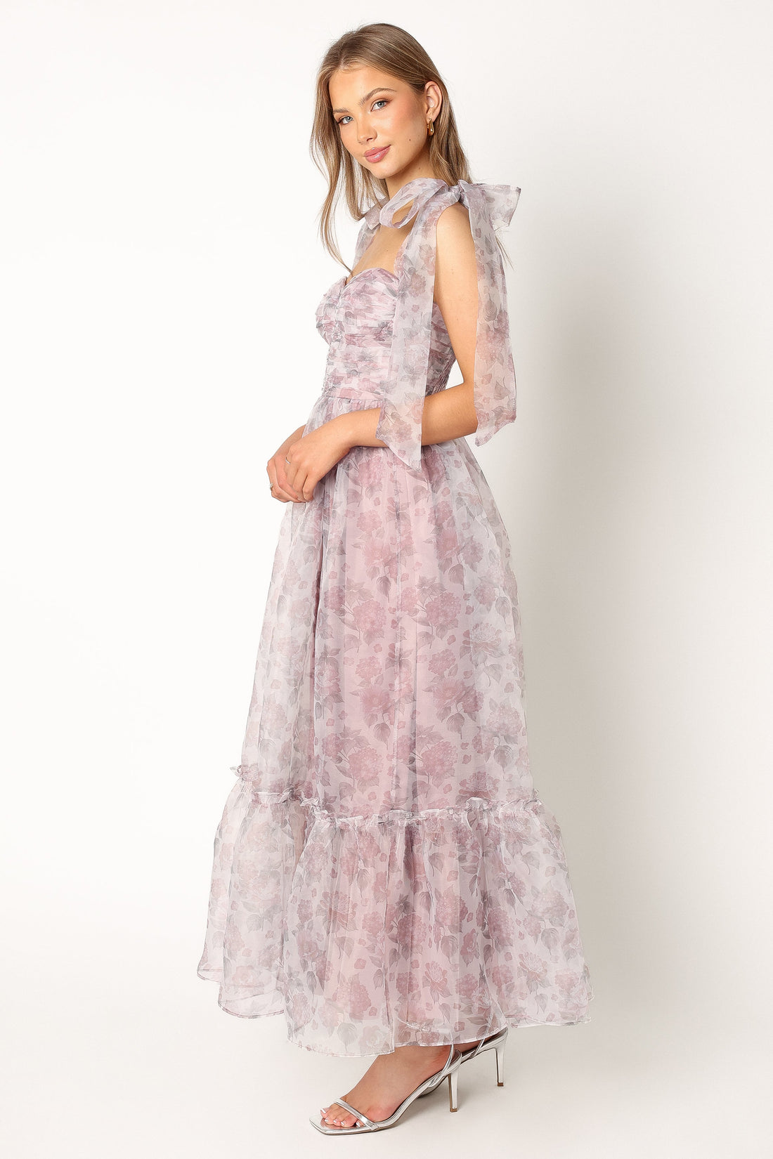 Floret Midi Dress - Dark Purple