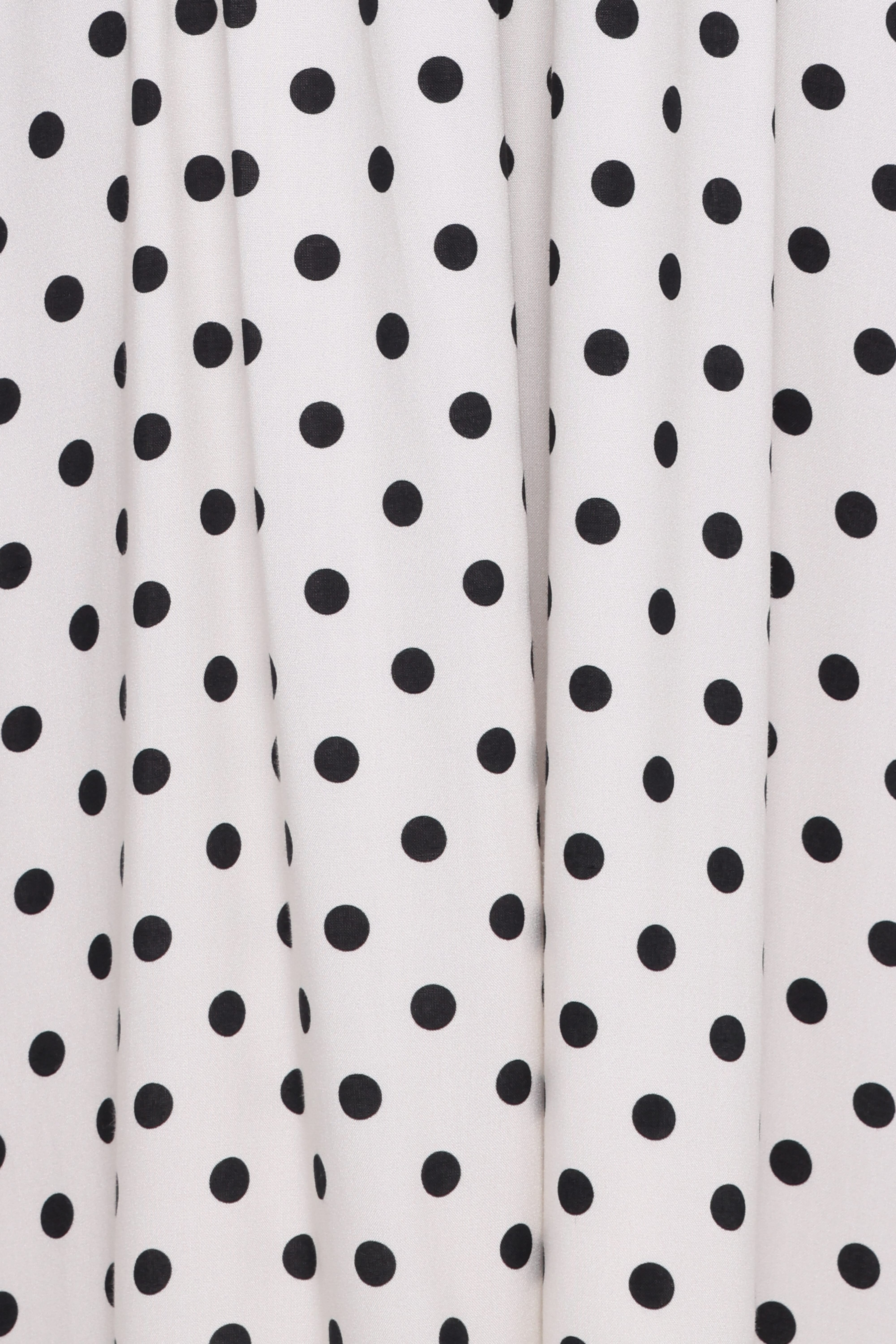 Gemini Halterneck Maxi Dress - White Polka Dot