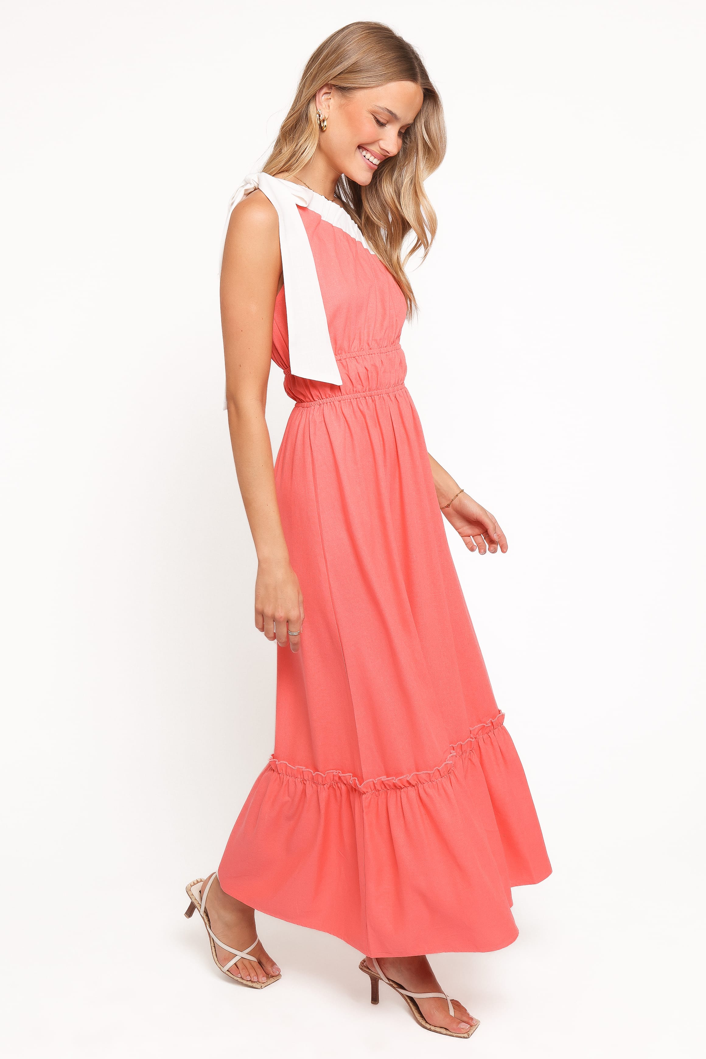 Gilda Maxi Dress - Coral
