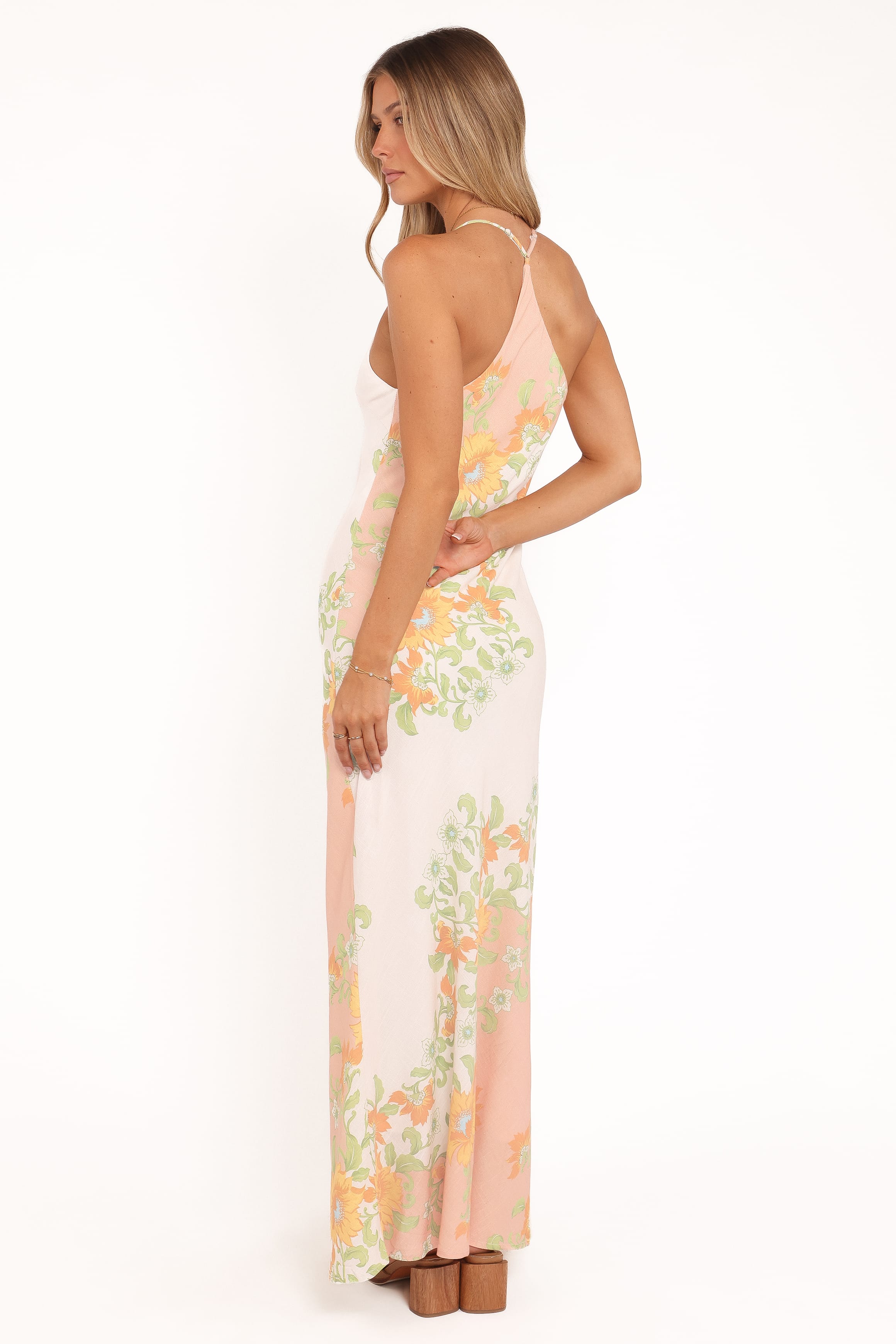 Haruki Maxi Dress - Yellow Spring Floral