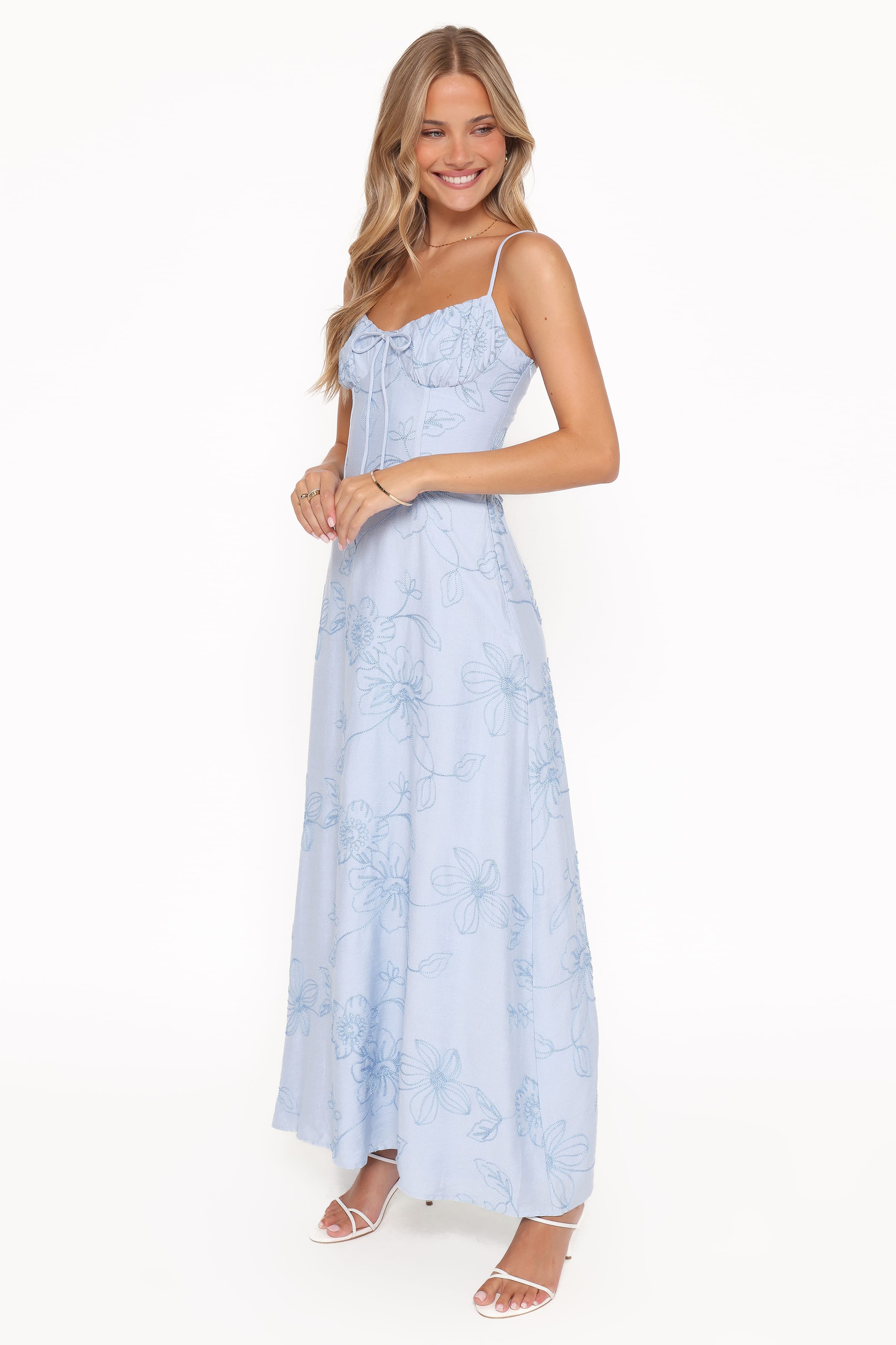 Houston Maxi Dress - Blue Floral