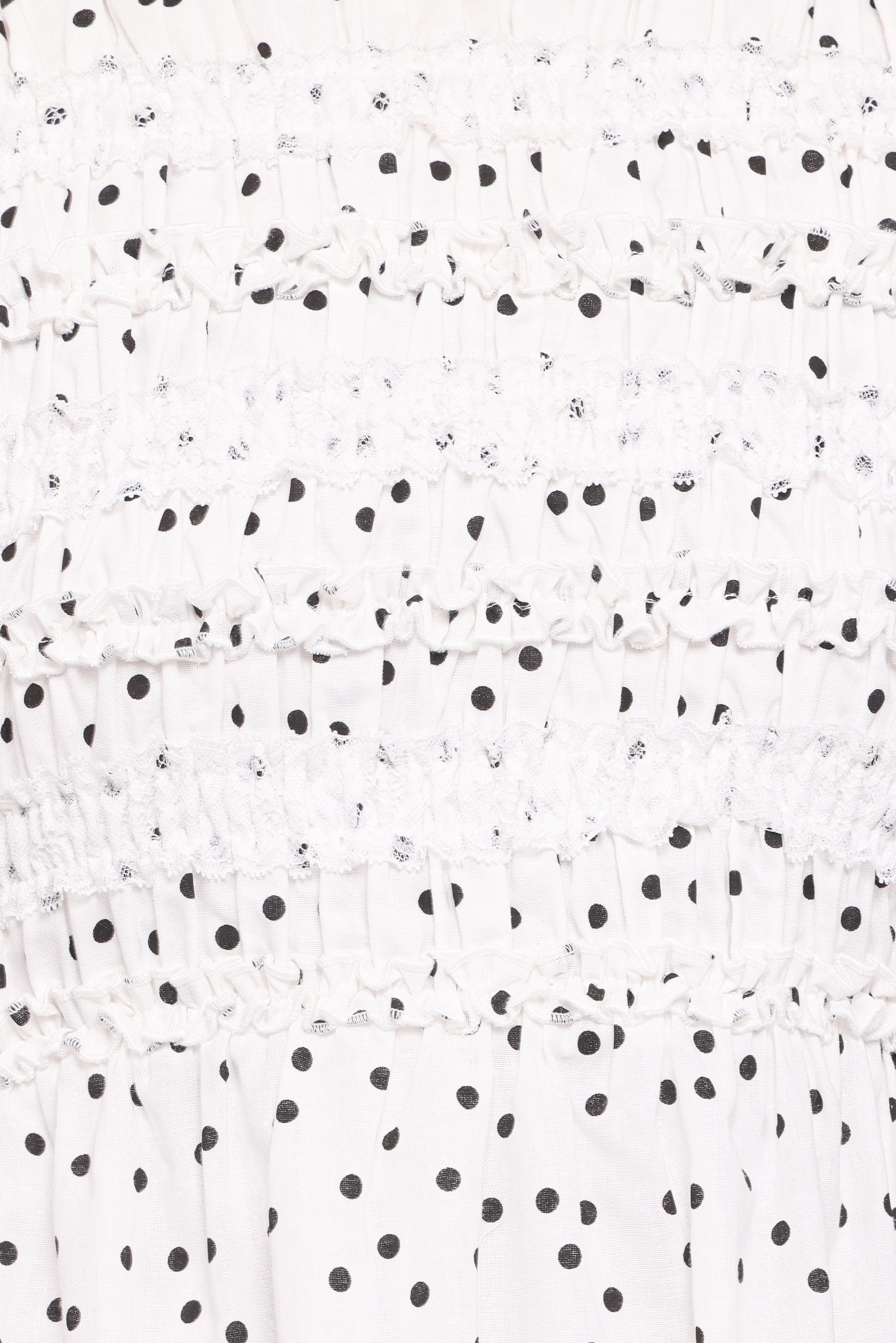 Jaclyn Mini Dress - White Polka Dot