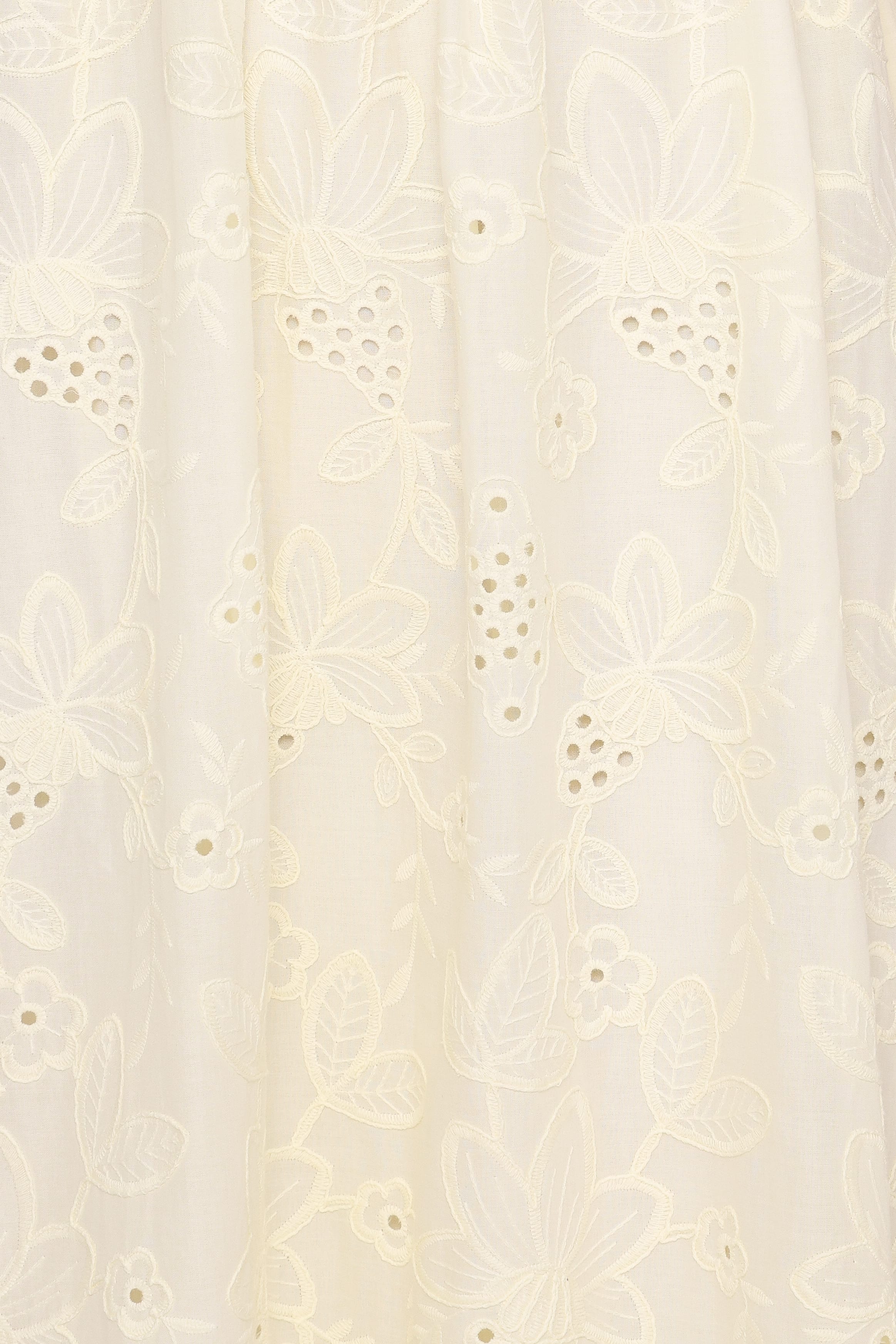 Janice Maxi Dress - Butter Yellow Broderie