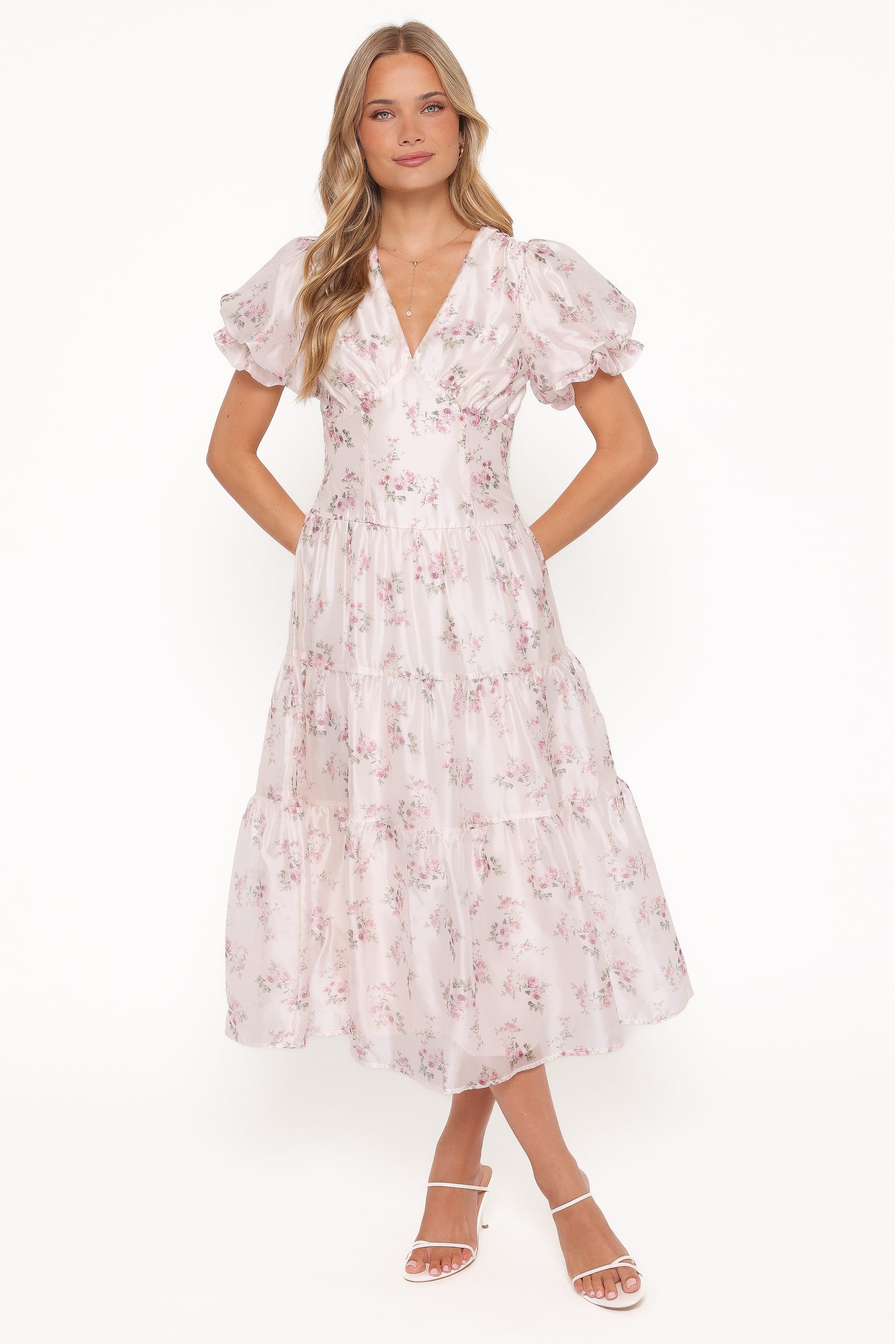 Jocelyn Maxi Dress - Ivory/Pink Floral