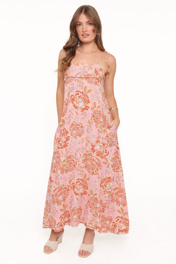 Kahlie Maxi Dress - Pink Floral