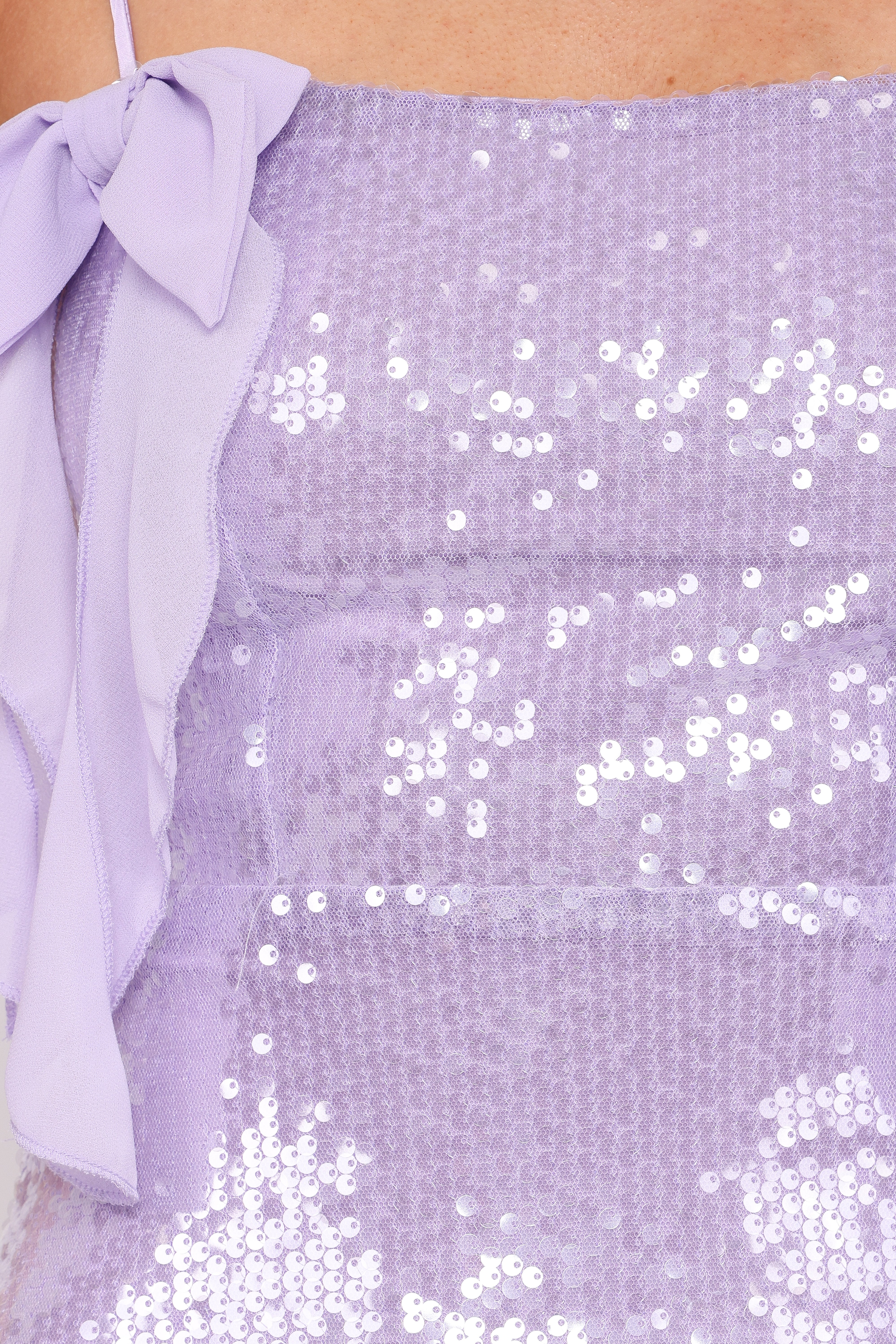 Katerina Mini Dress - Lilac Sequin