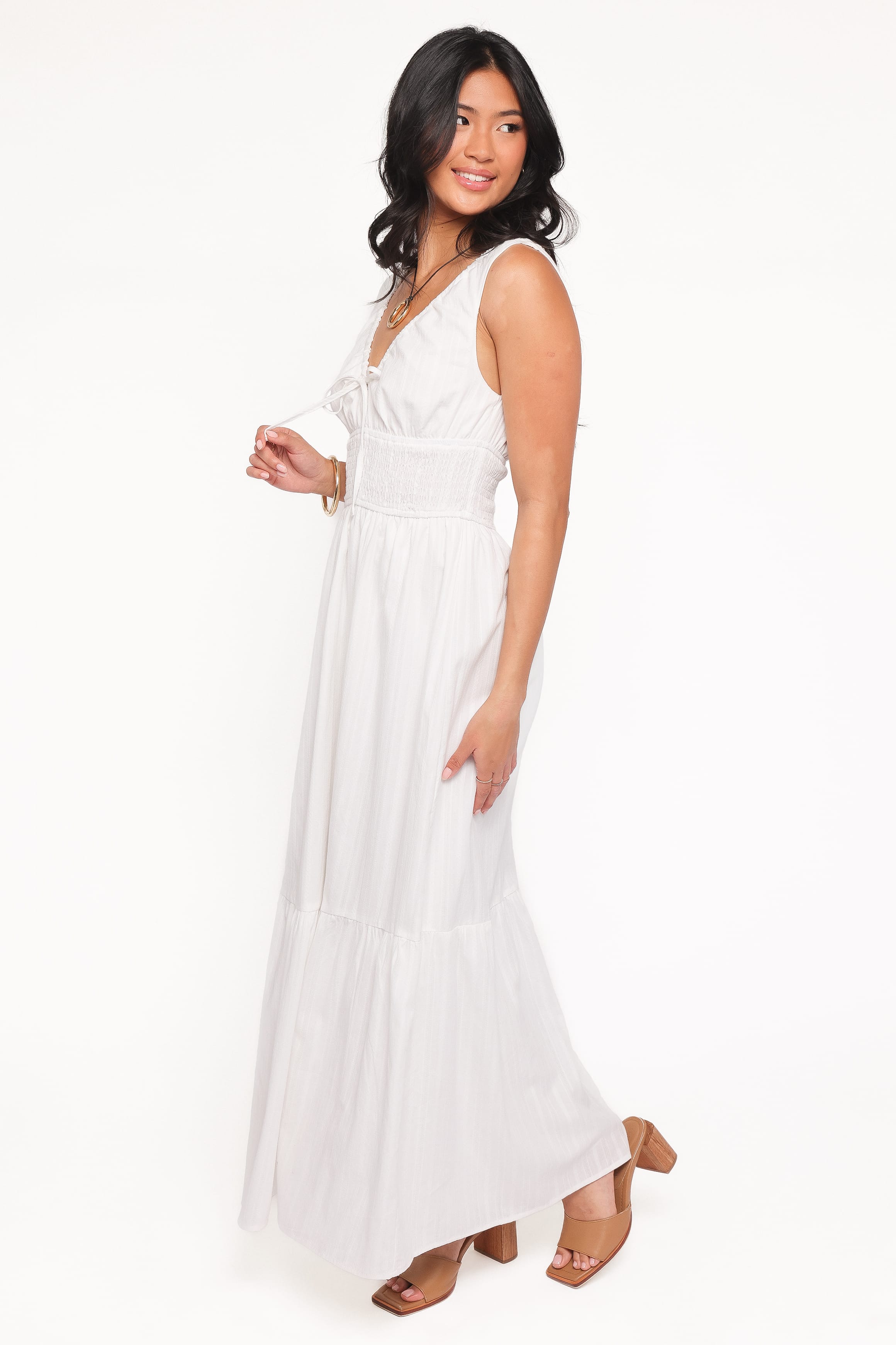 Kayden Maxi Dress - White
