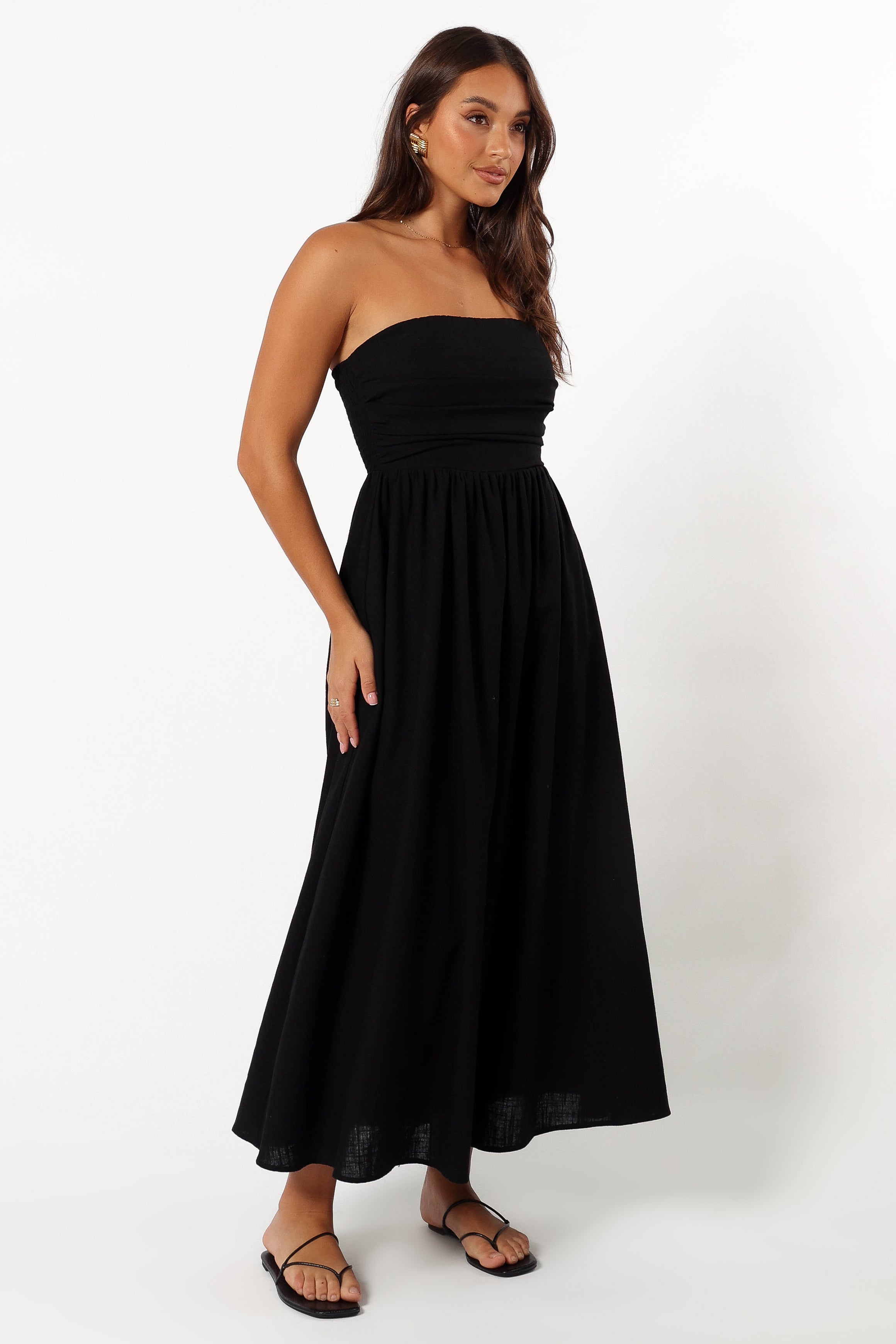 Kayt Strapless Dress - Black