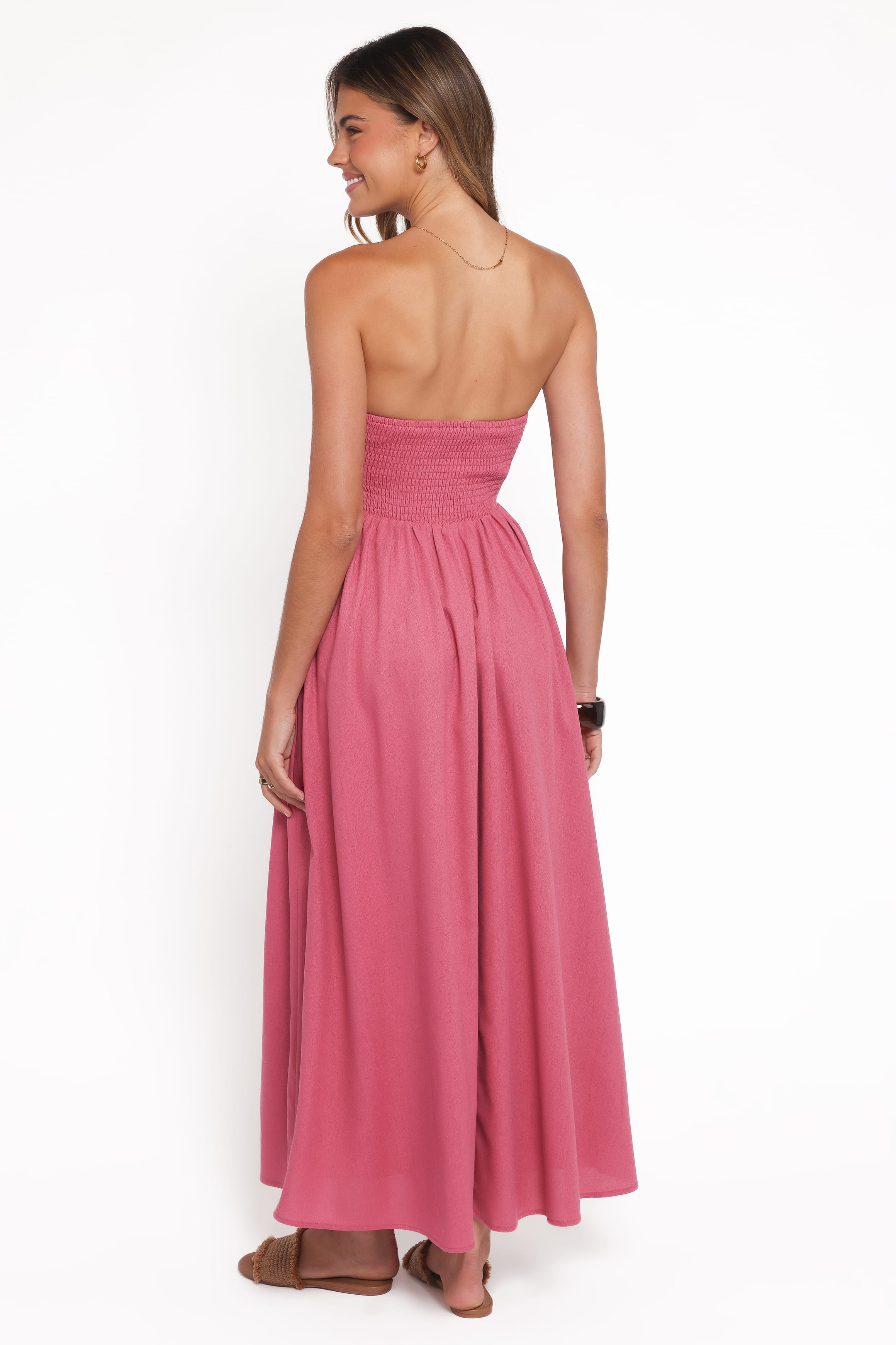 Kayt Strapless Dress - Petal Pink