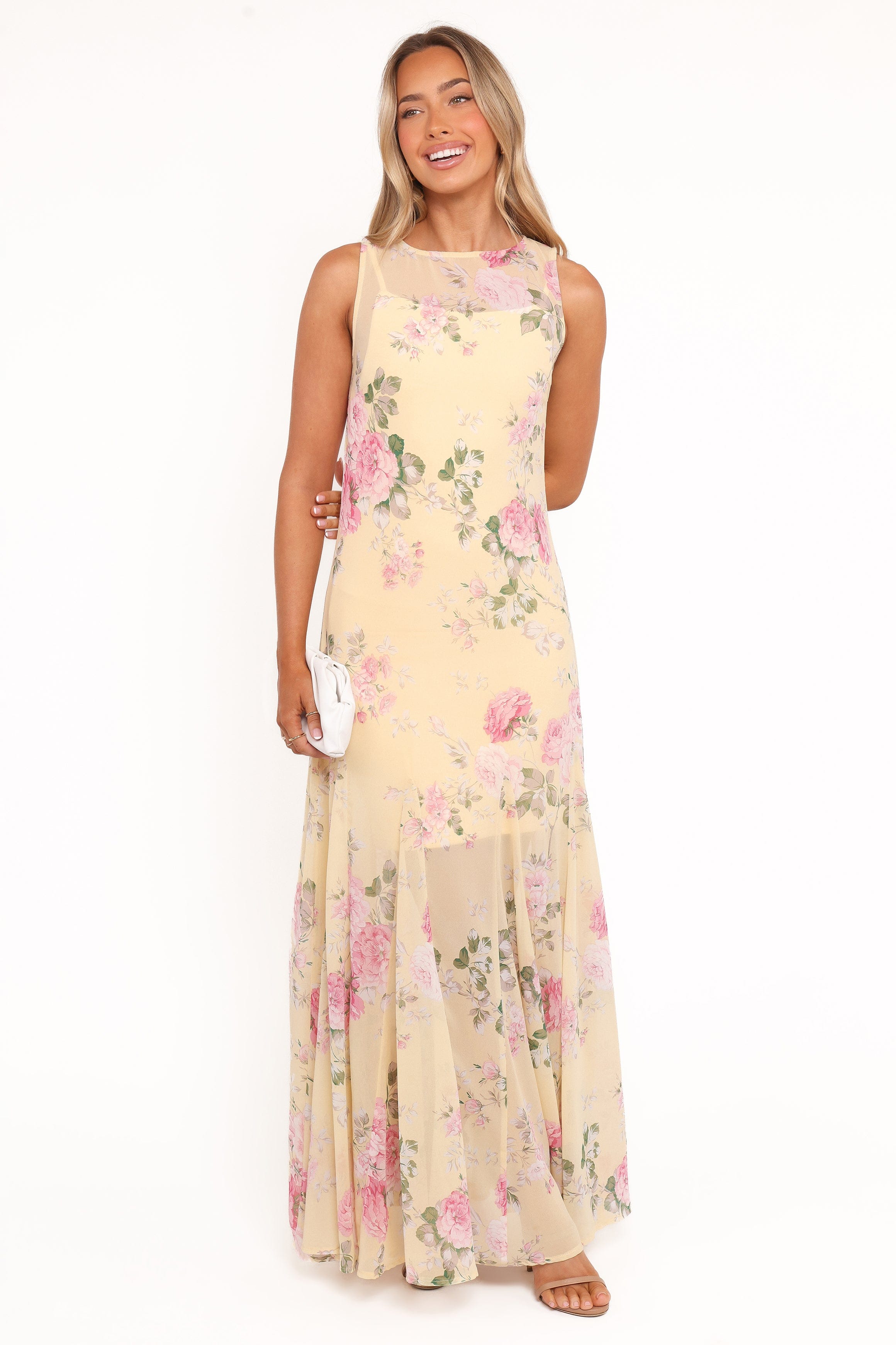 Keani Maxi Dress - Yellow Floral