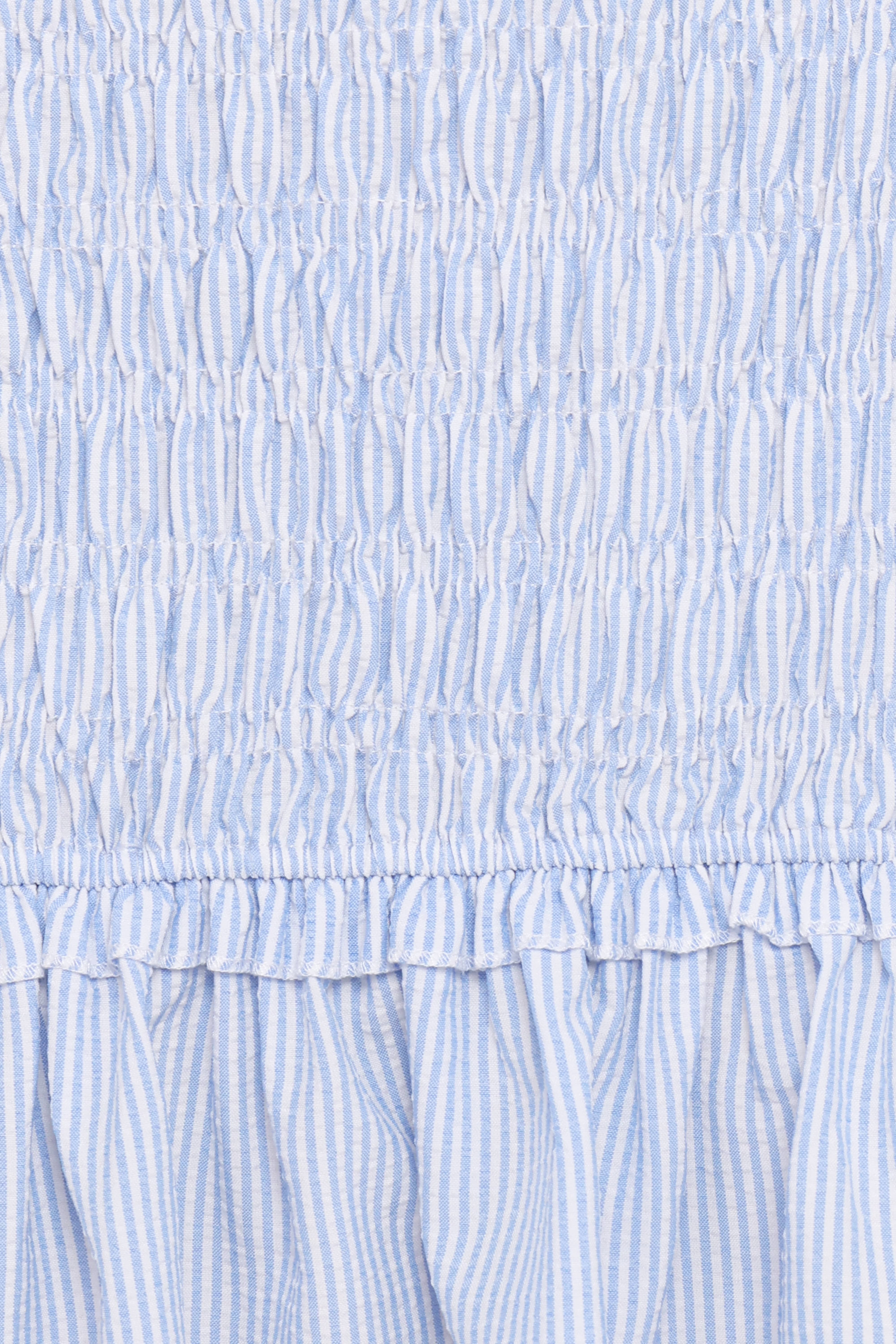 Kiki Smocked Mini Dress - Blue Stripe