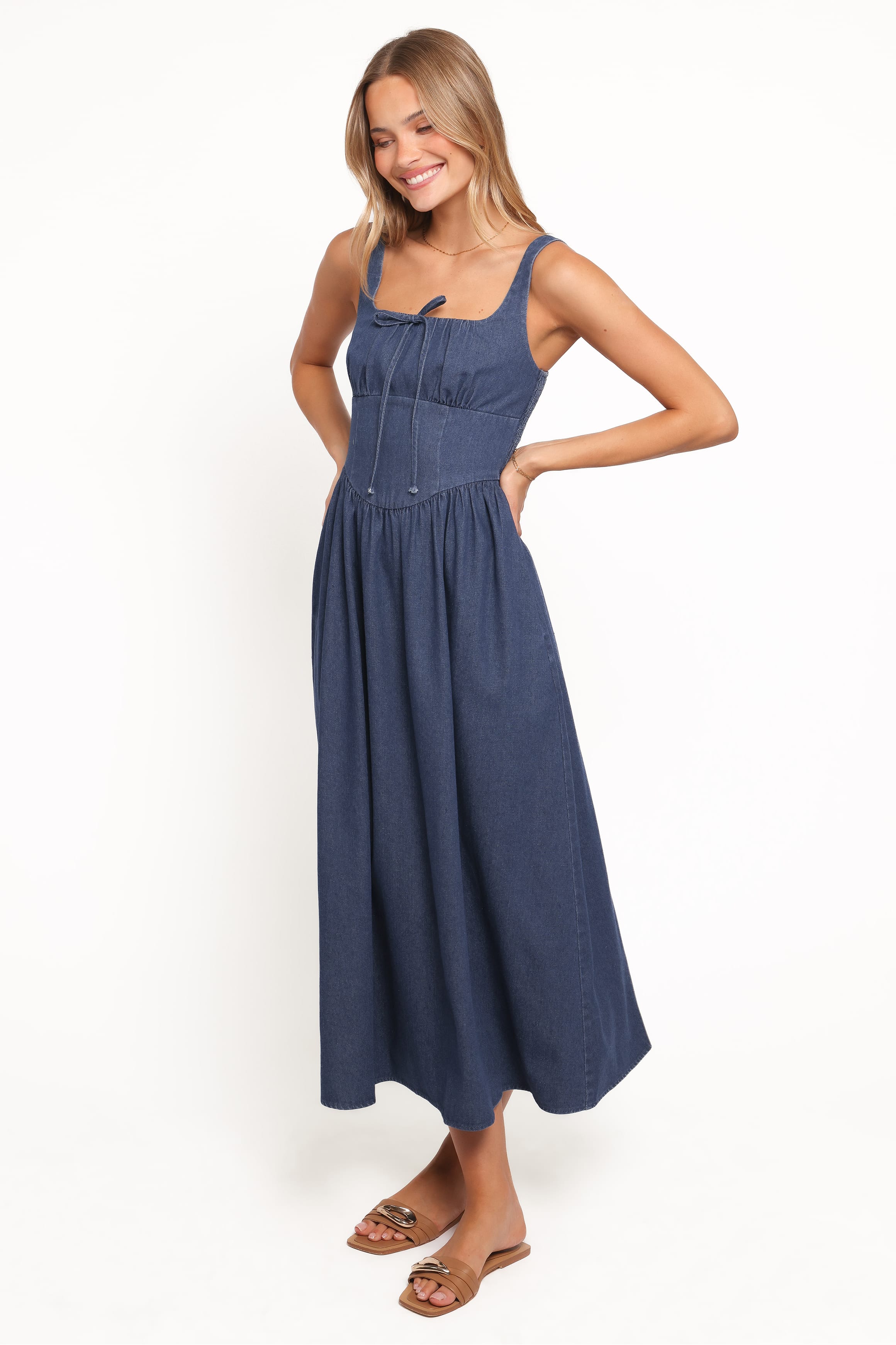 Kinslee Midi Dress - Denim