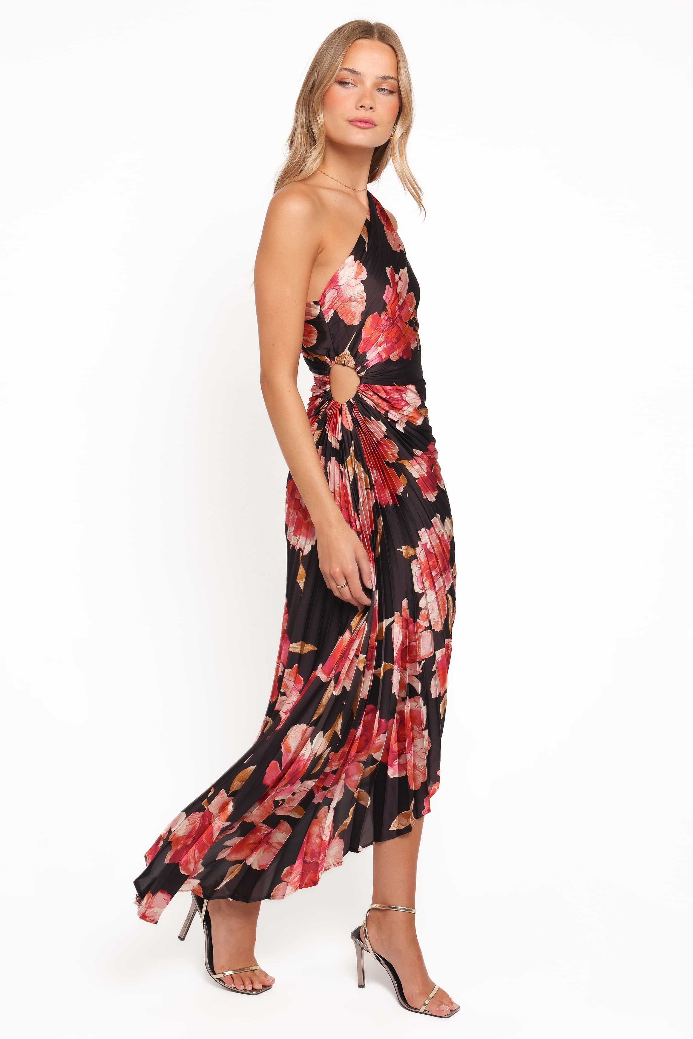 Kleo One Shoulder Maxi Dress - Midnight Orchid