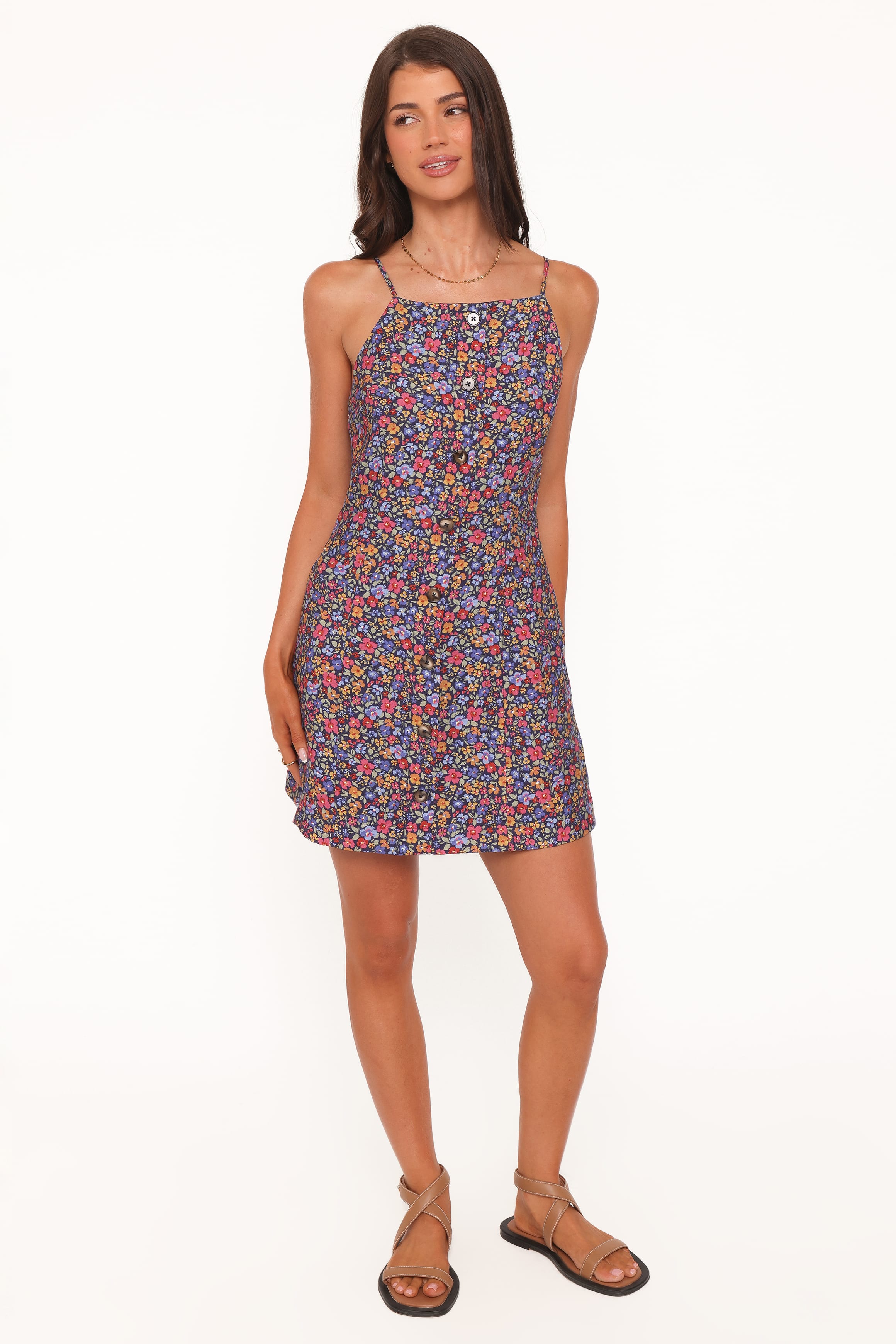 Lindsay Mini Dress - Blue Denim Ditsy