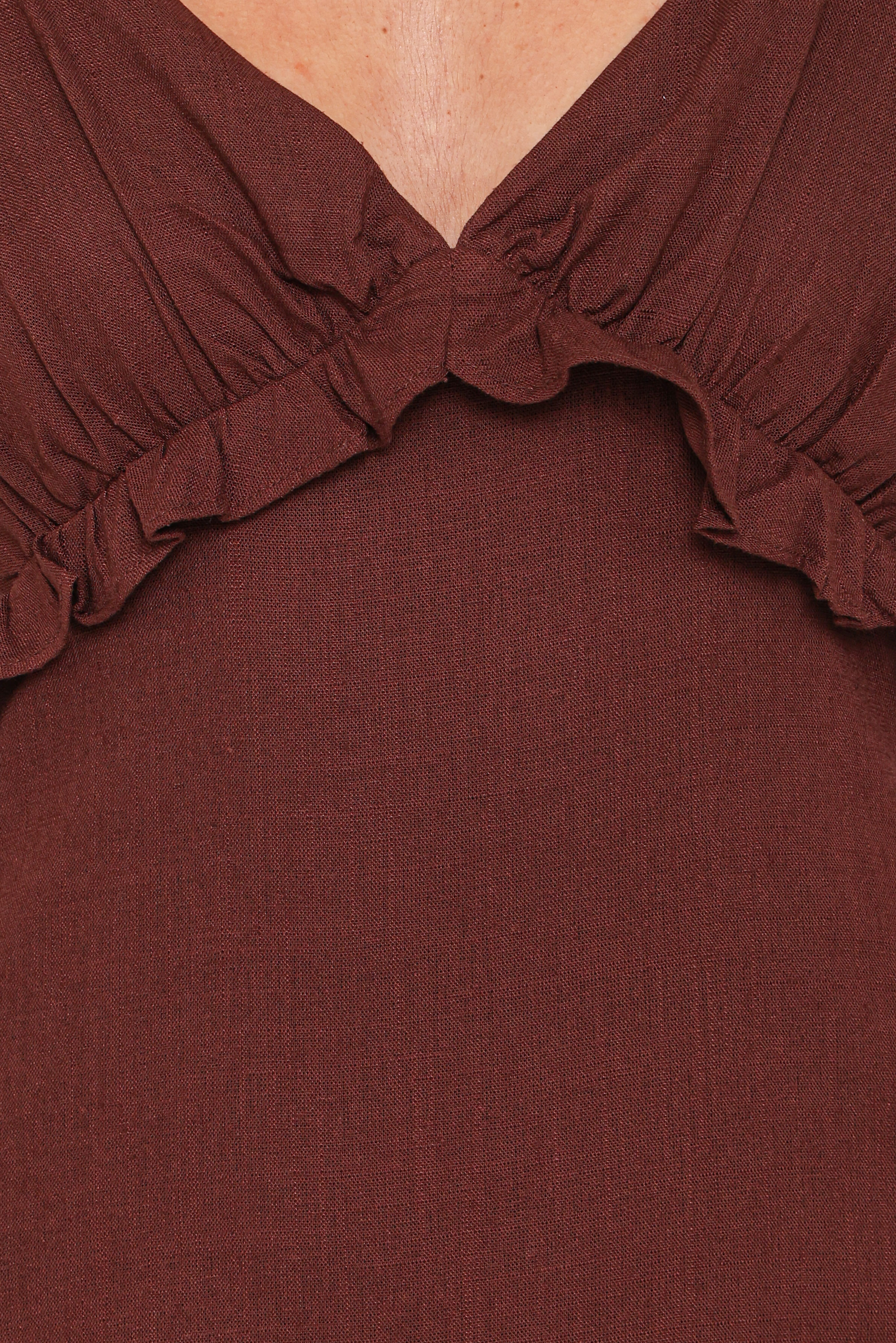 Lorella Midi Dress - Dark Brown