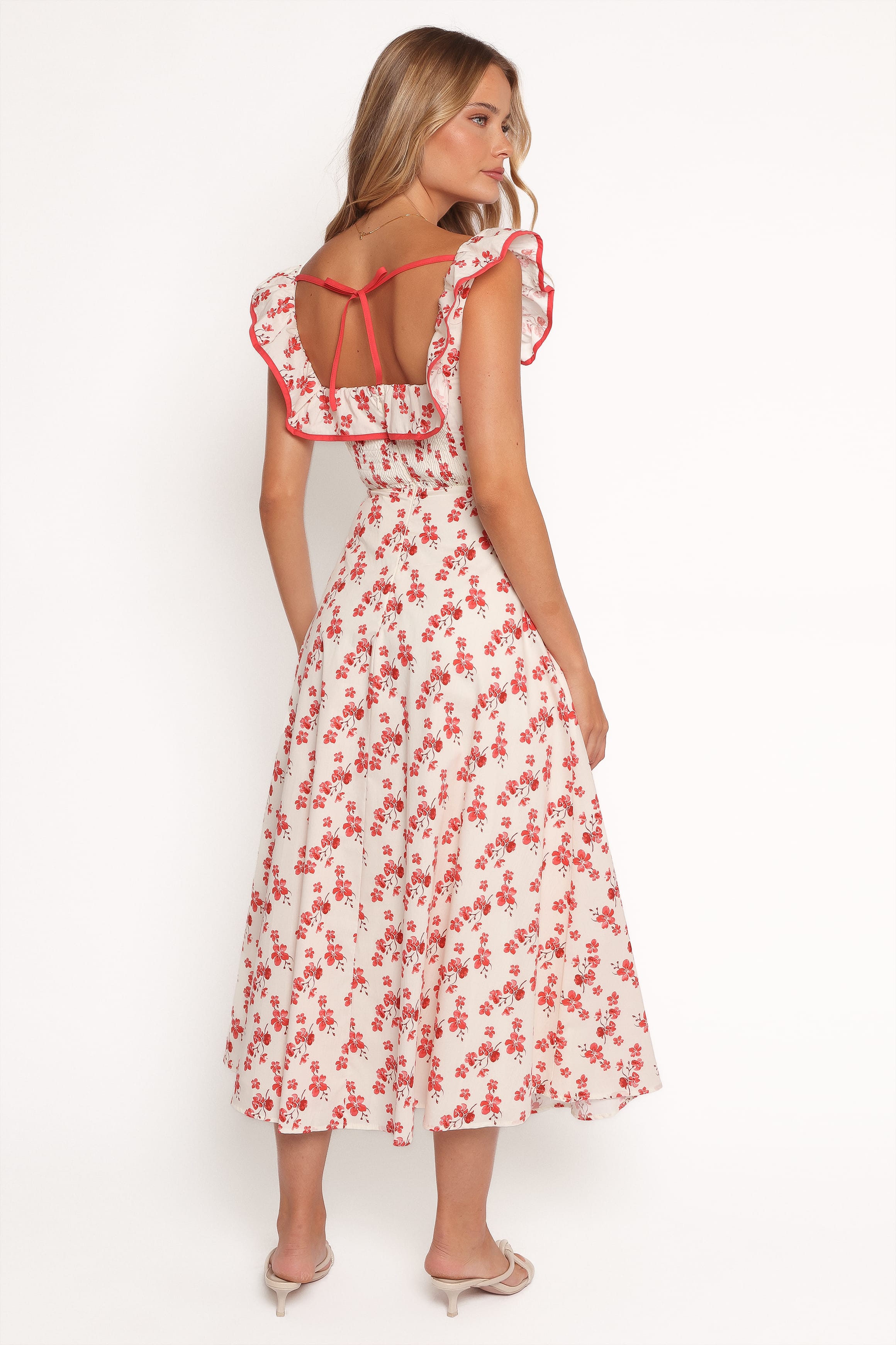 Lucille Maxi Dress - Red Floral