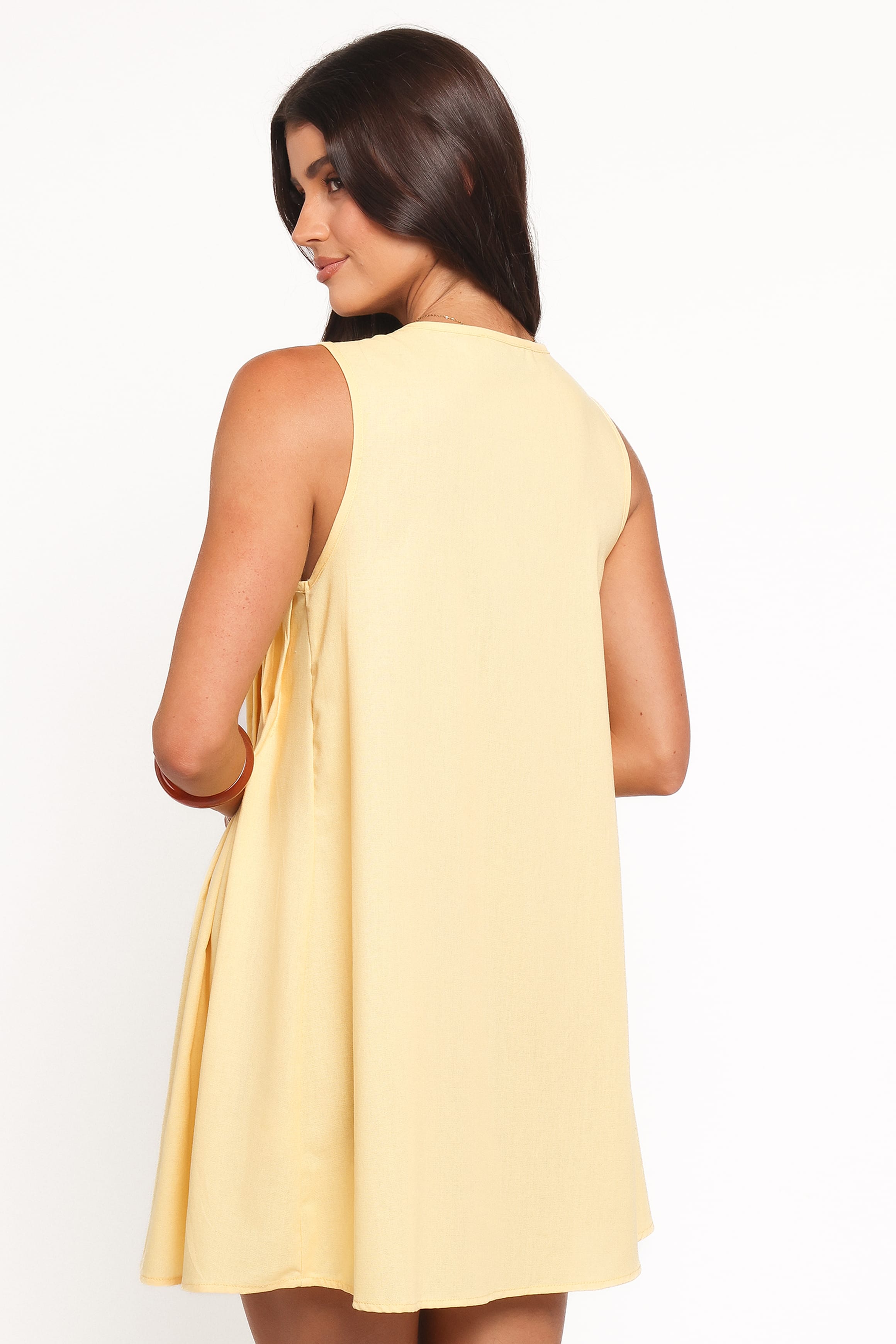 Madeline Mini Dress - Butter Yellow