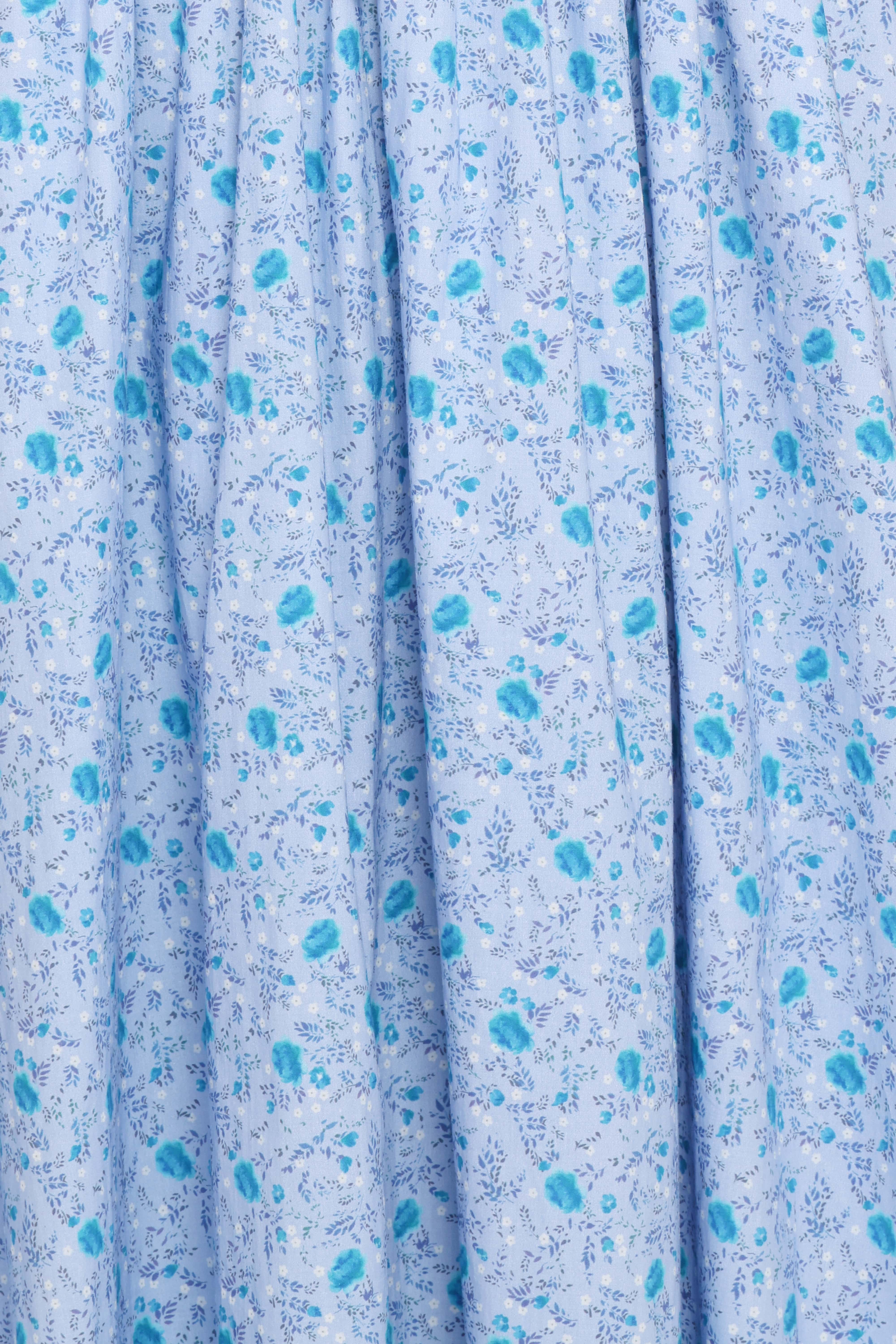 Marlena Midi Dress - Blue Floral
