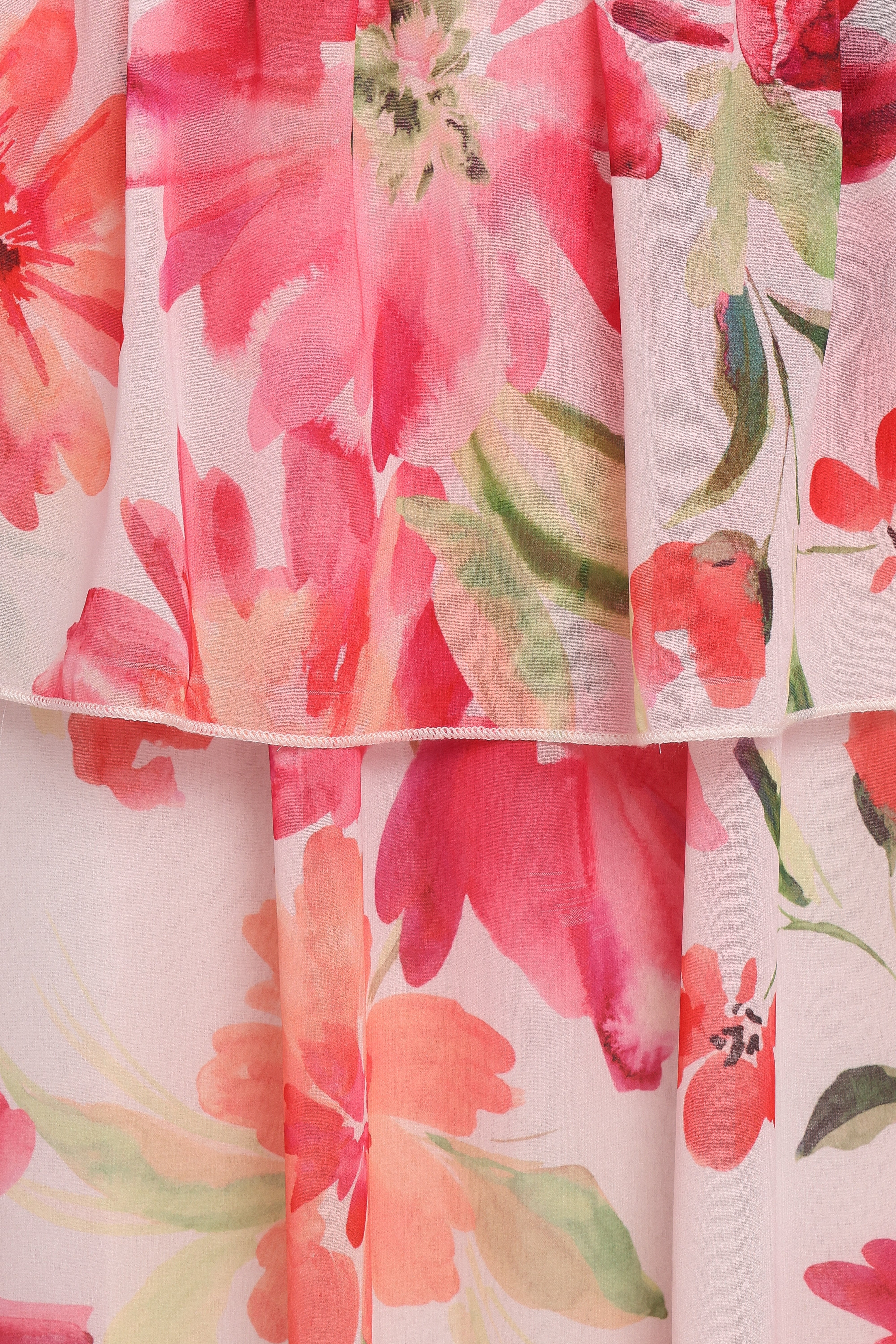 Martha Maxi Dress - Orange Floral