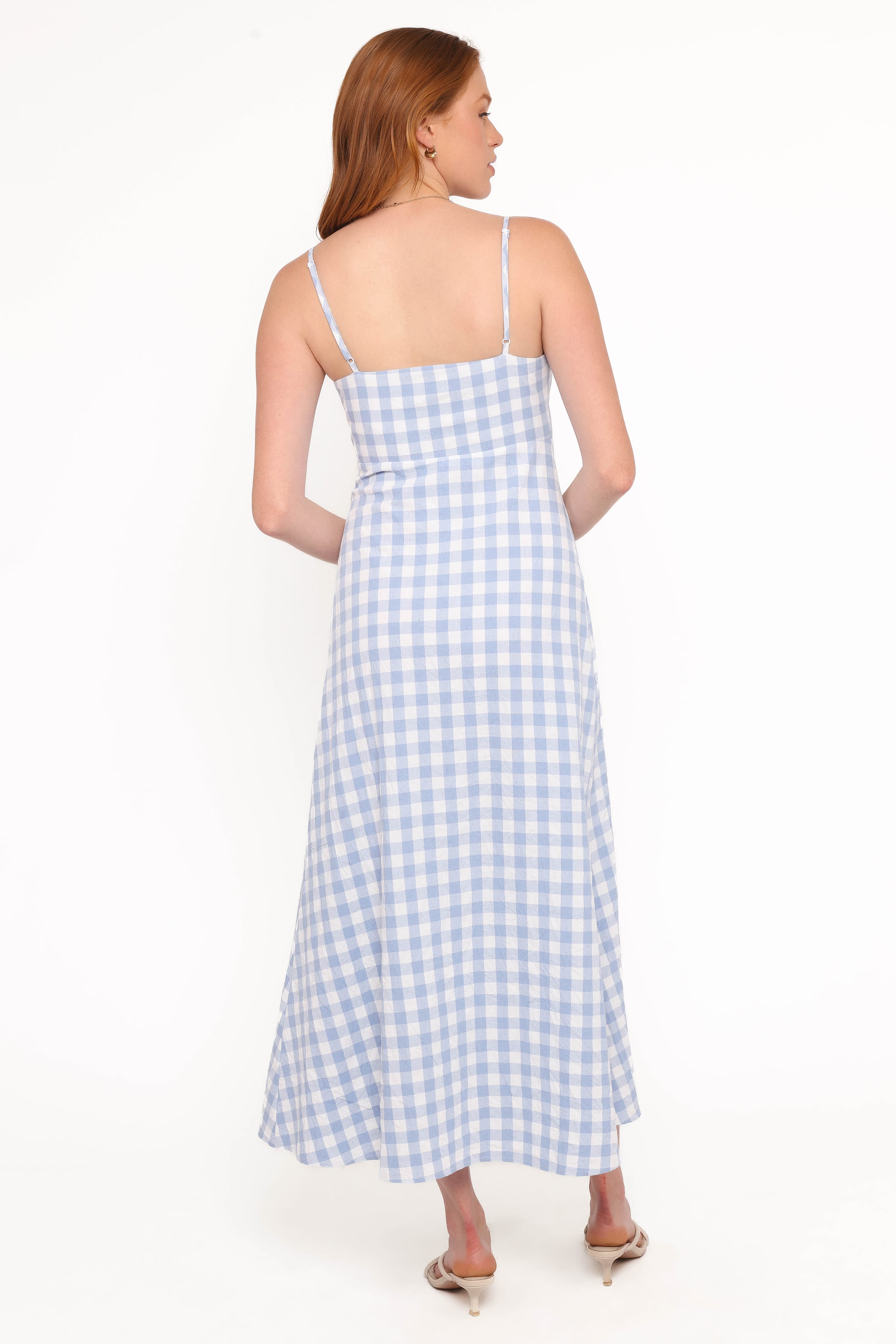Menora Maxi Dress - Blue Gingham