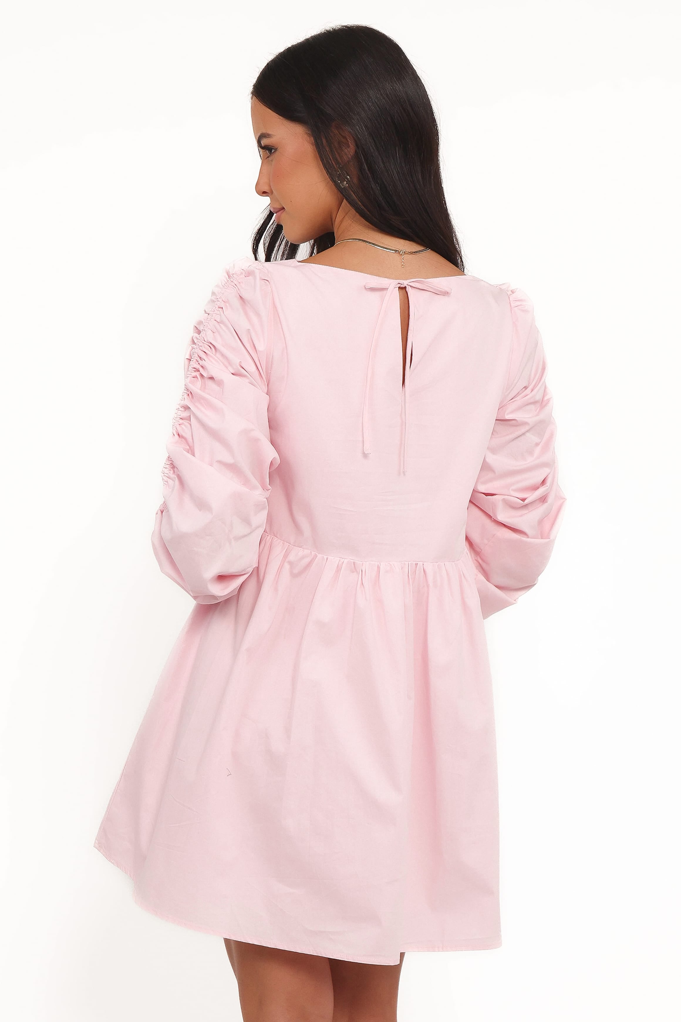 Micaela Long Sleeve Mini Dress - Pink