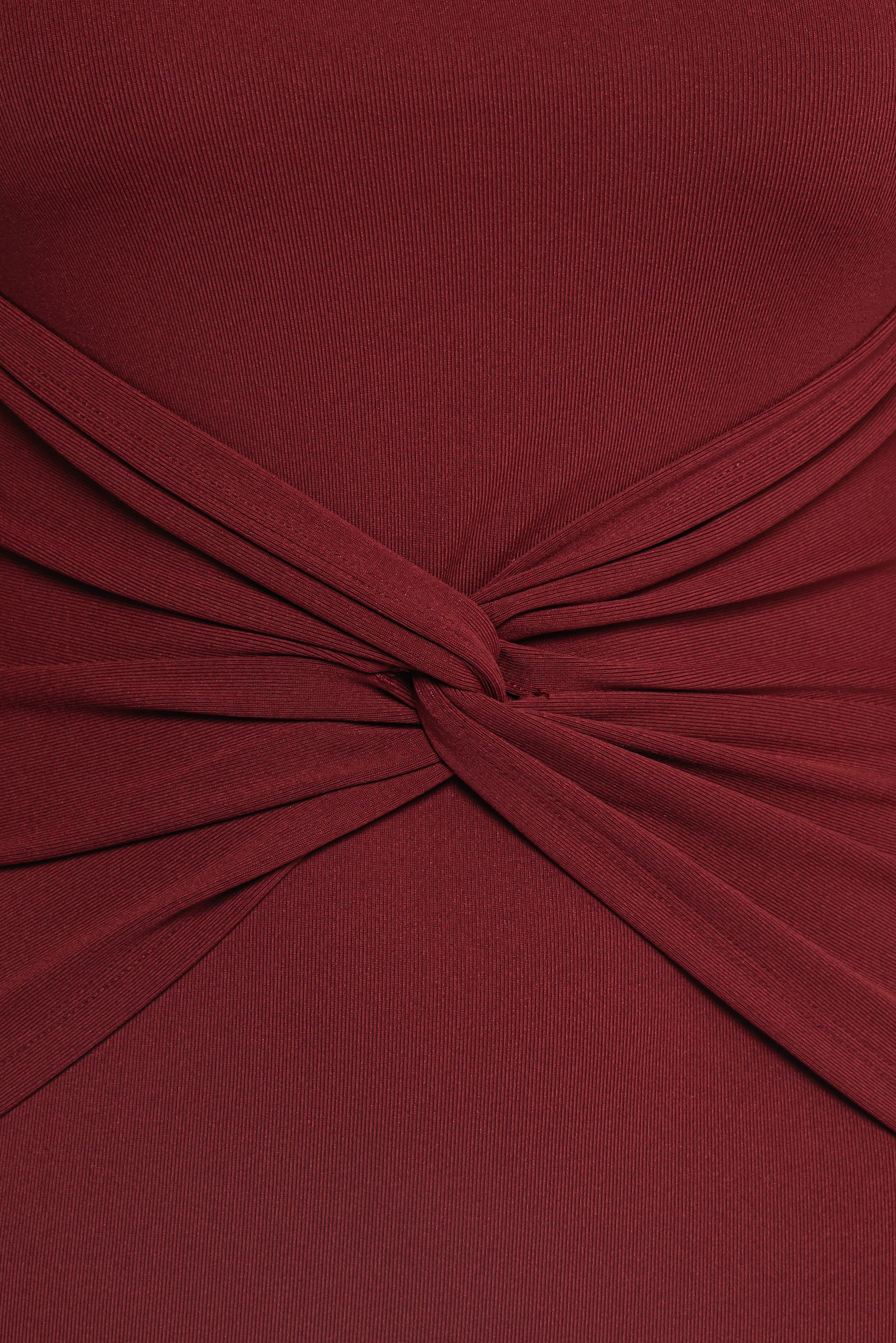 Nash Long Sleeve Dress - Deep Red