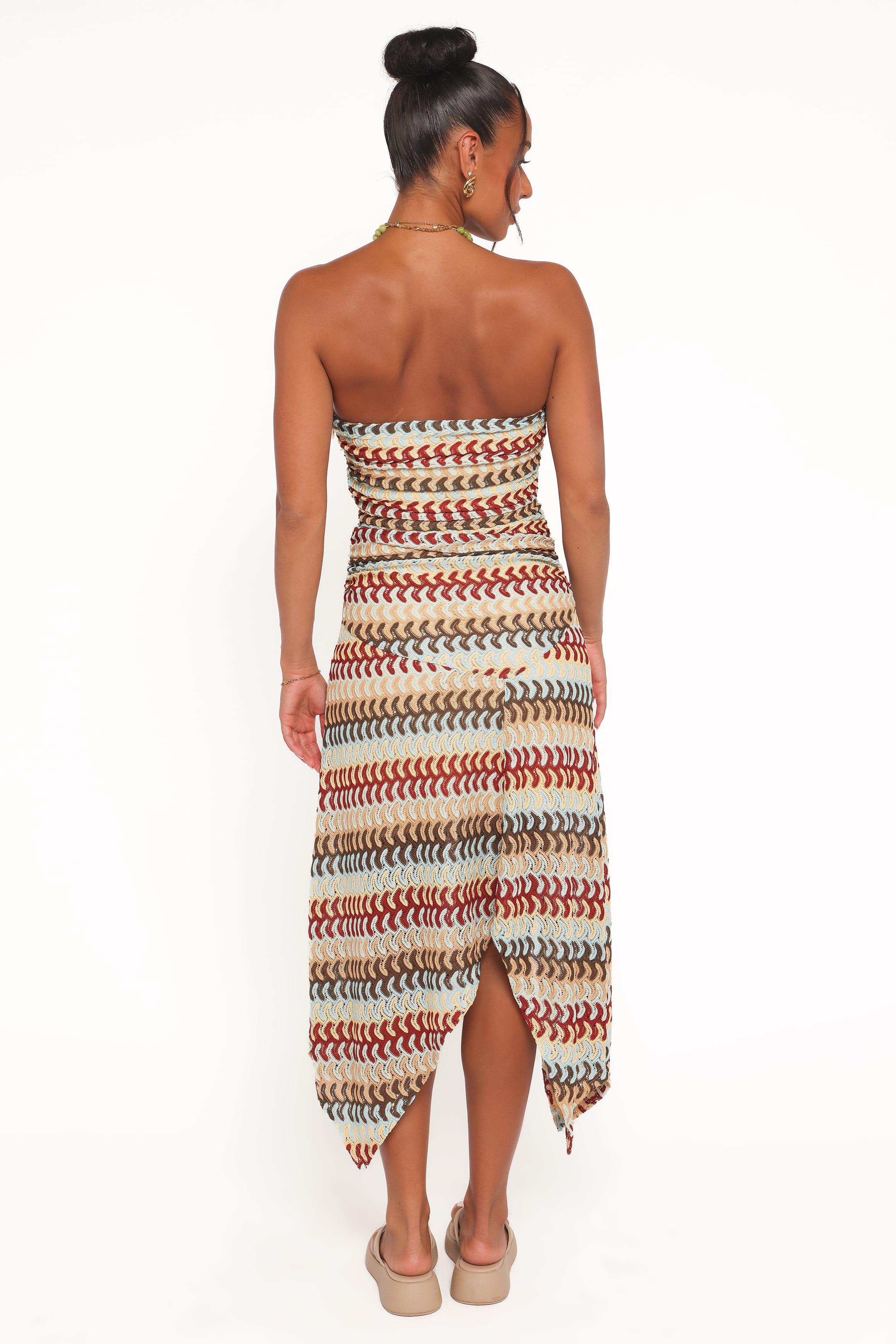Navia Midi Dress - Multi Stripe