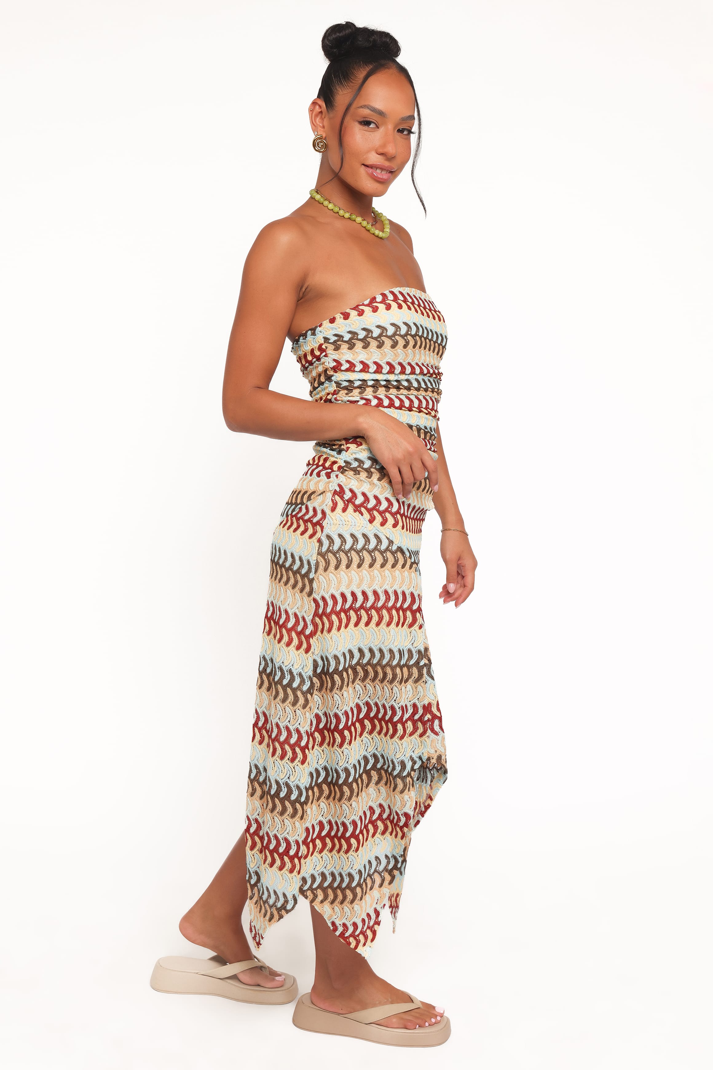 Navia Midi Dress - Multi Stripe