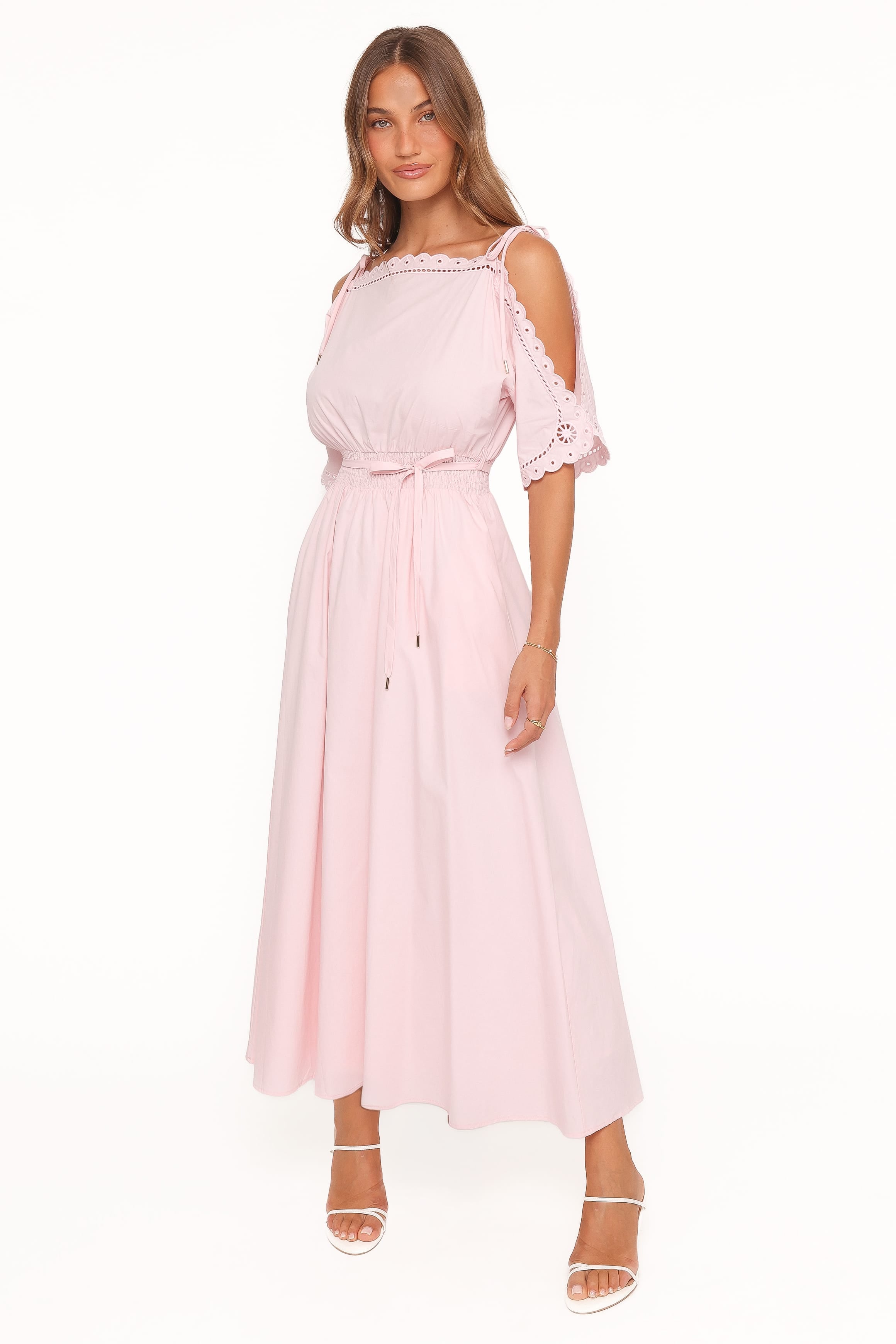 Nellie Midi Dress - Petal Pink
