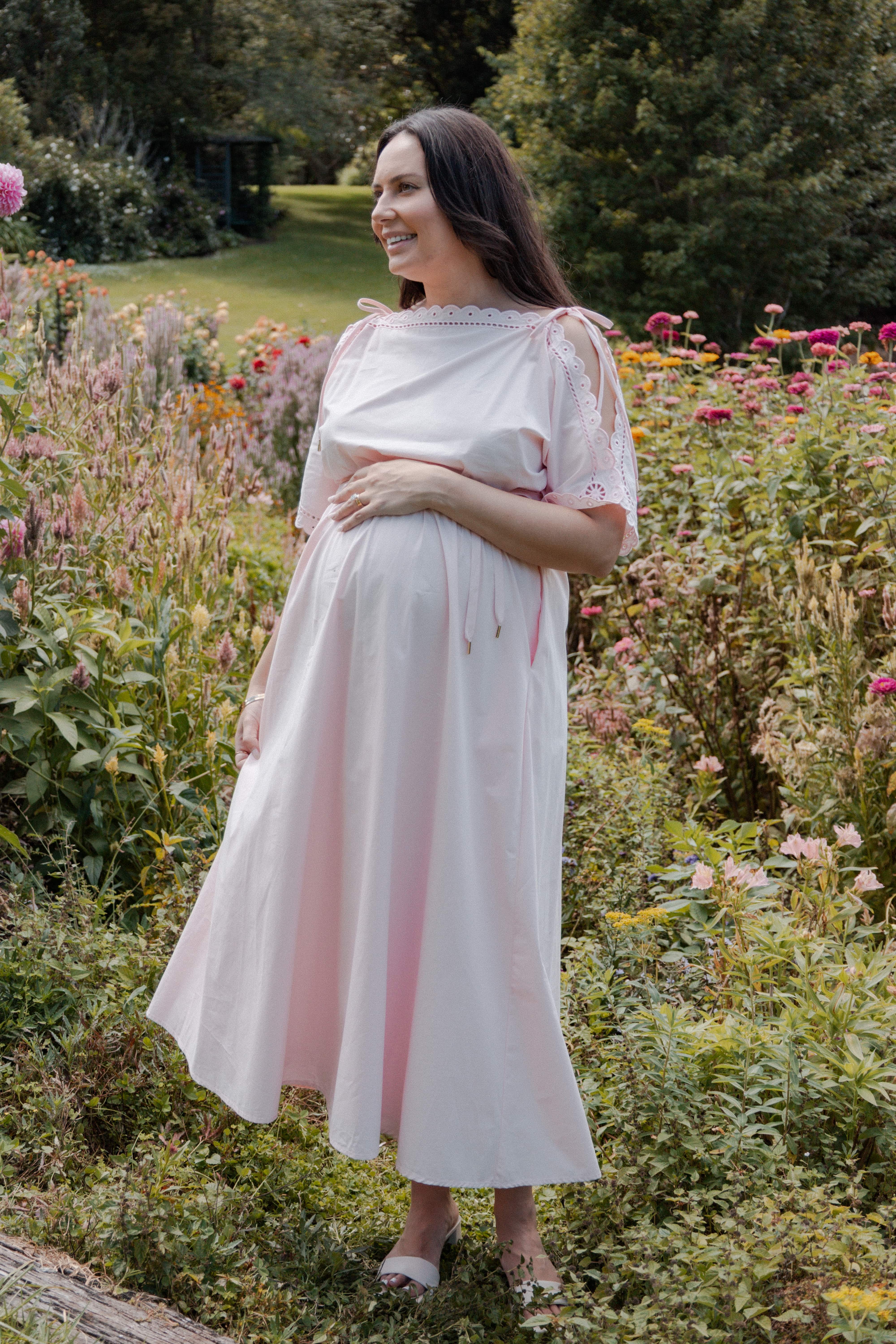 Nellie Midi Dress - Petal Pink