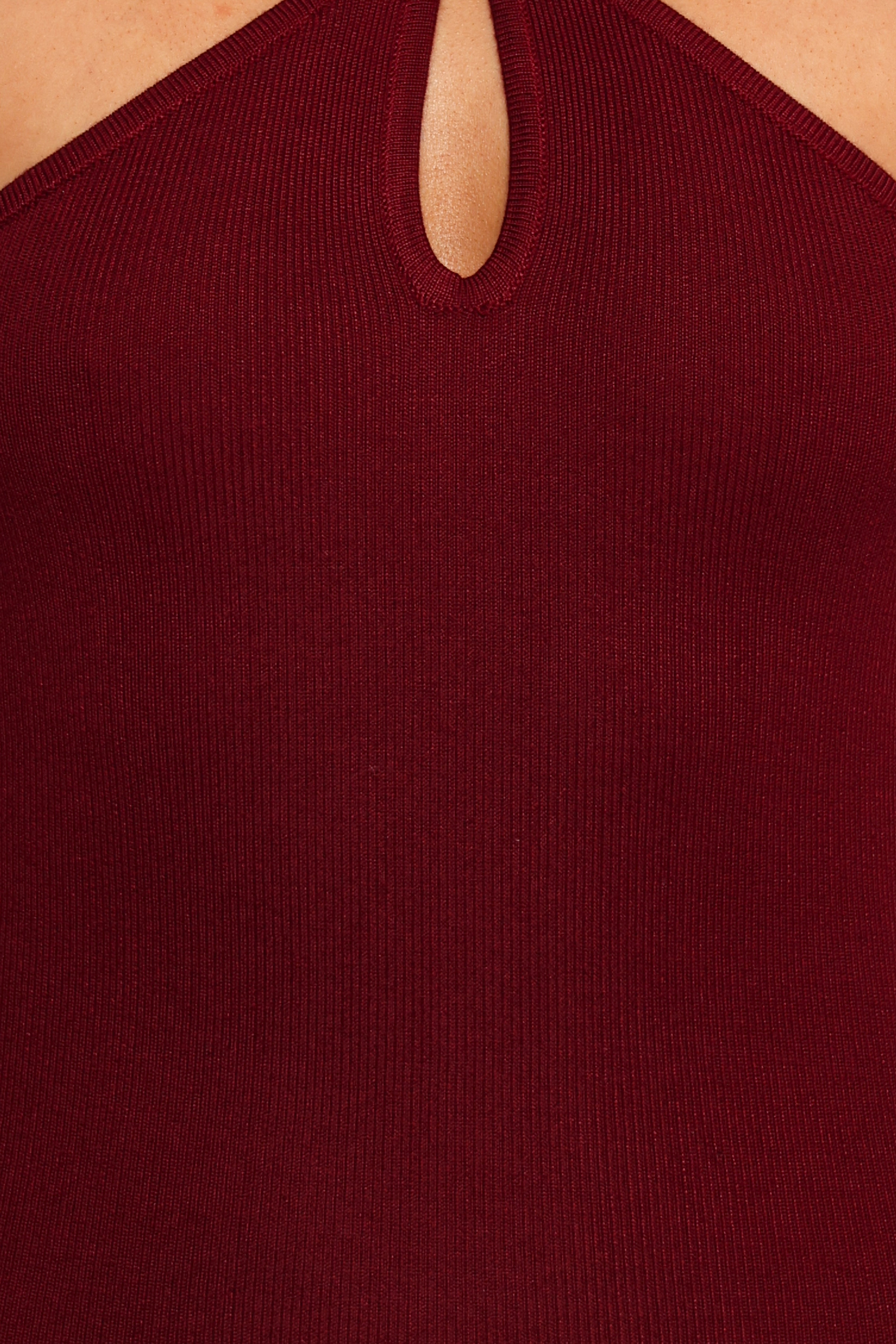 Nessa Midi Dress - Dark Cherry