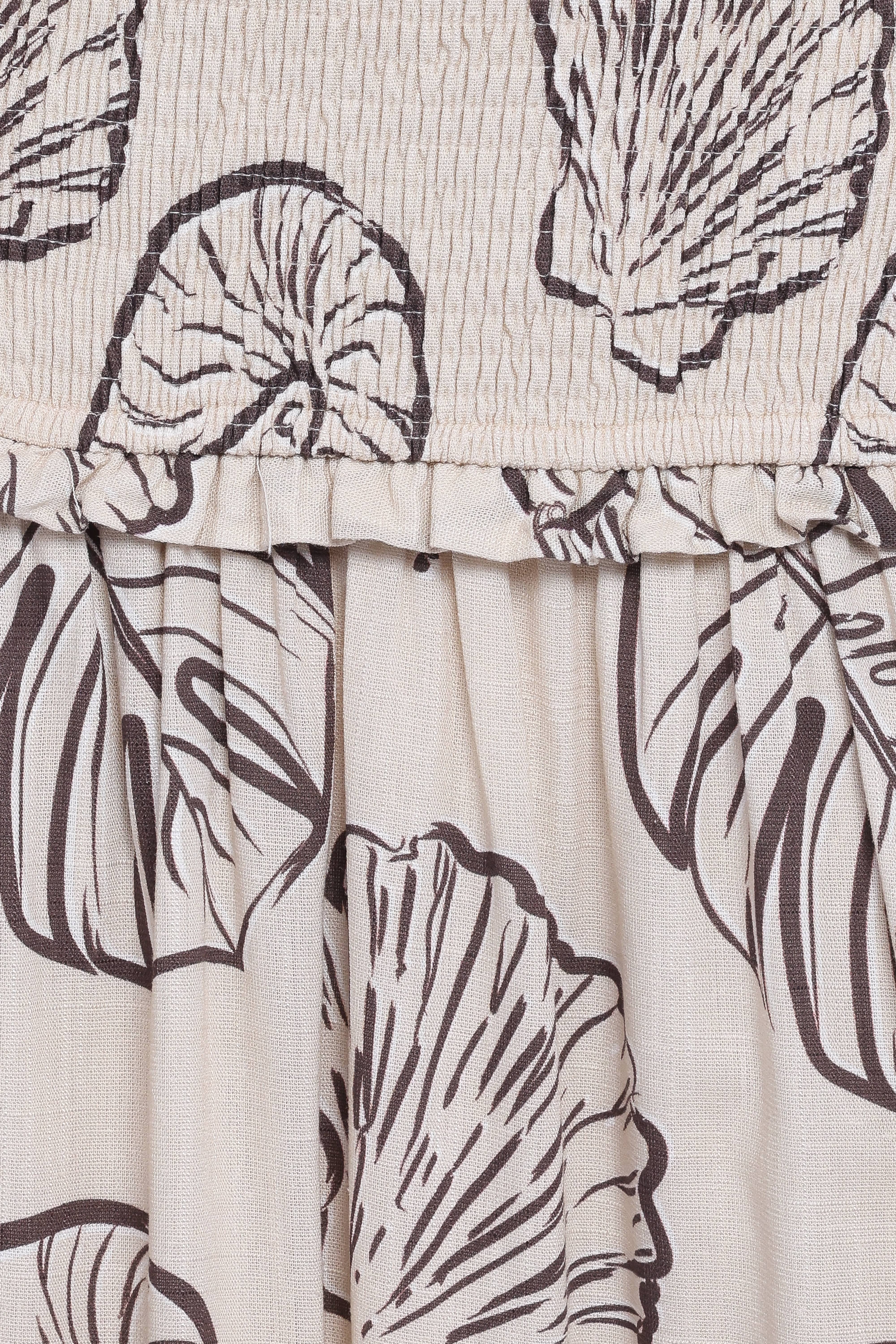 Parkway Maxi Dress - Cream Shells