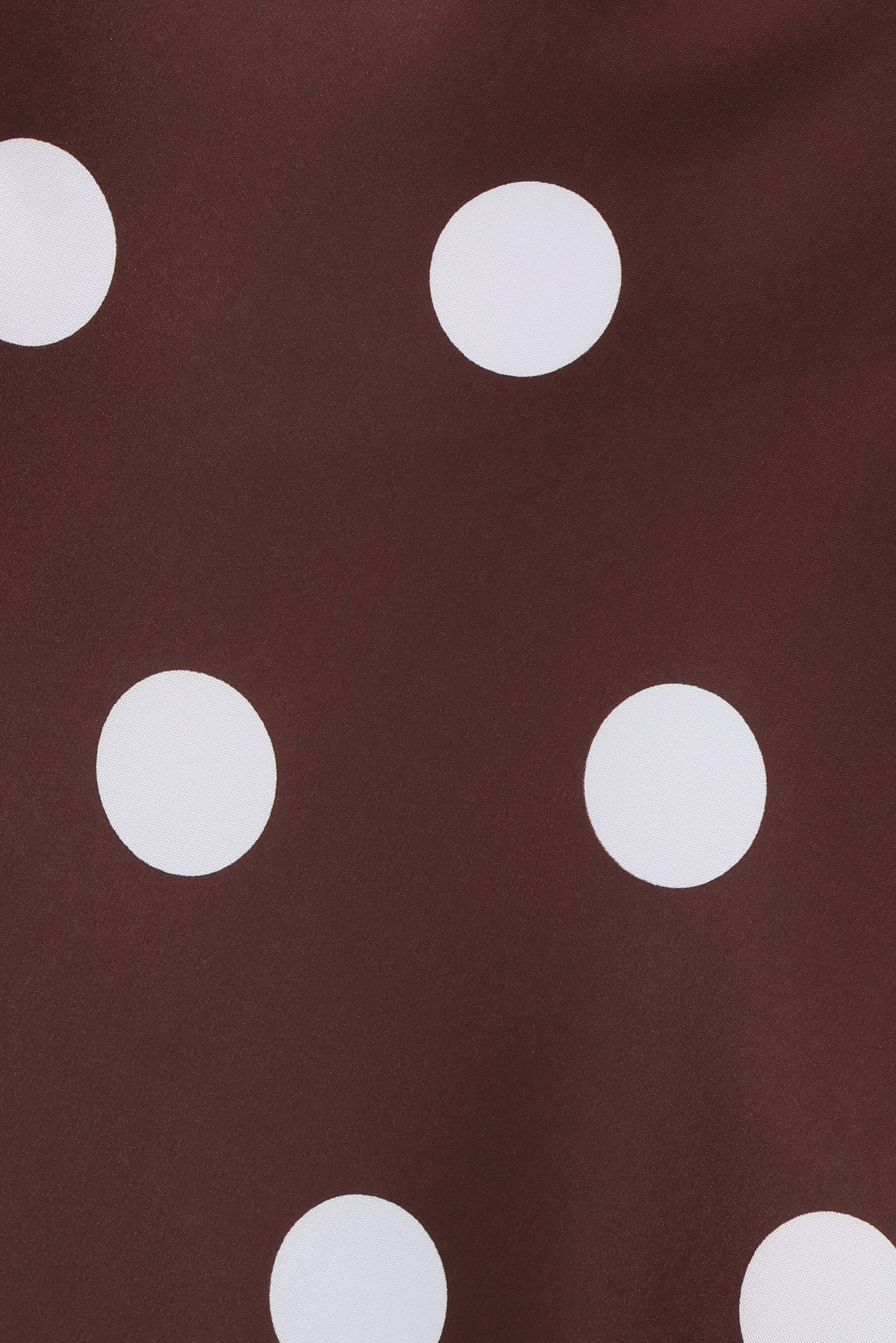 Remmie Strapless Maxi Dress - Brown Polka Dot