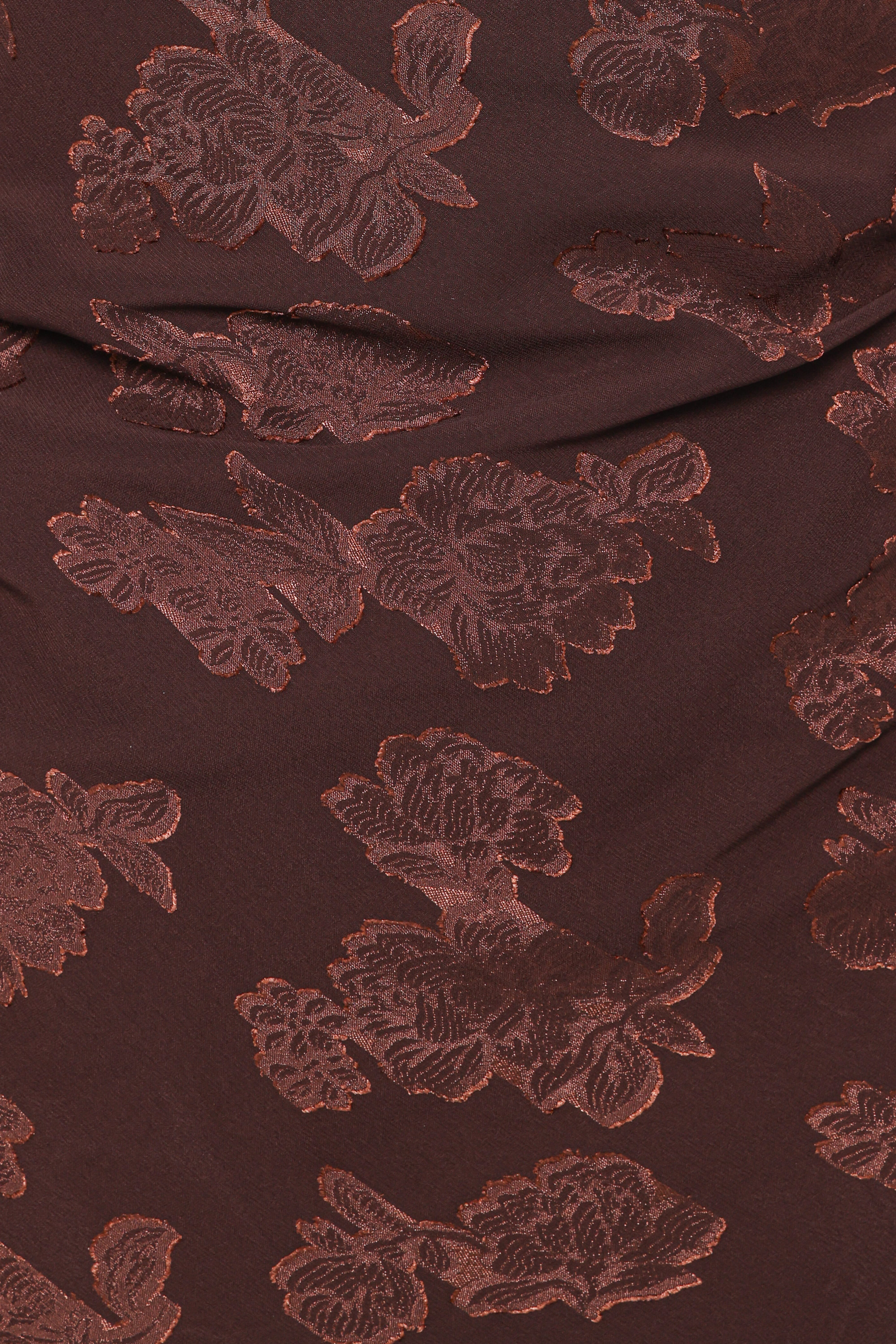 Remy Halterneck Maxi Dress - Brown