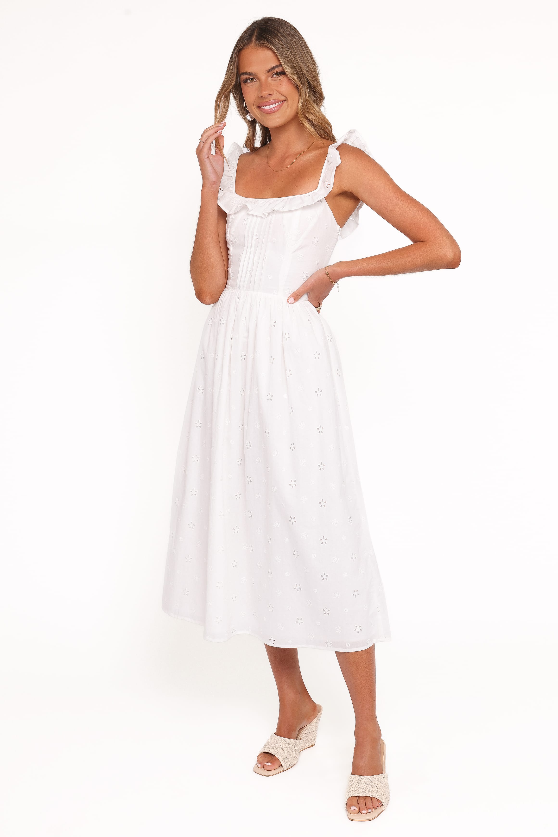 Ruella Midi Dress - White