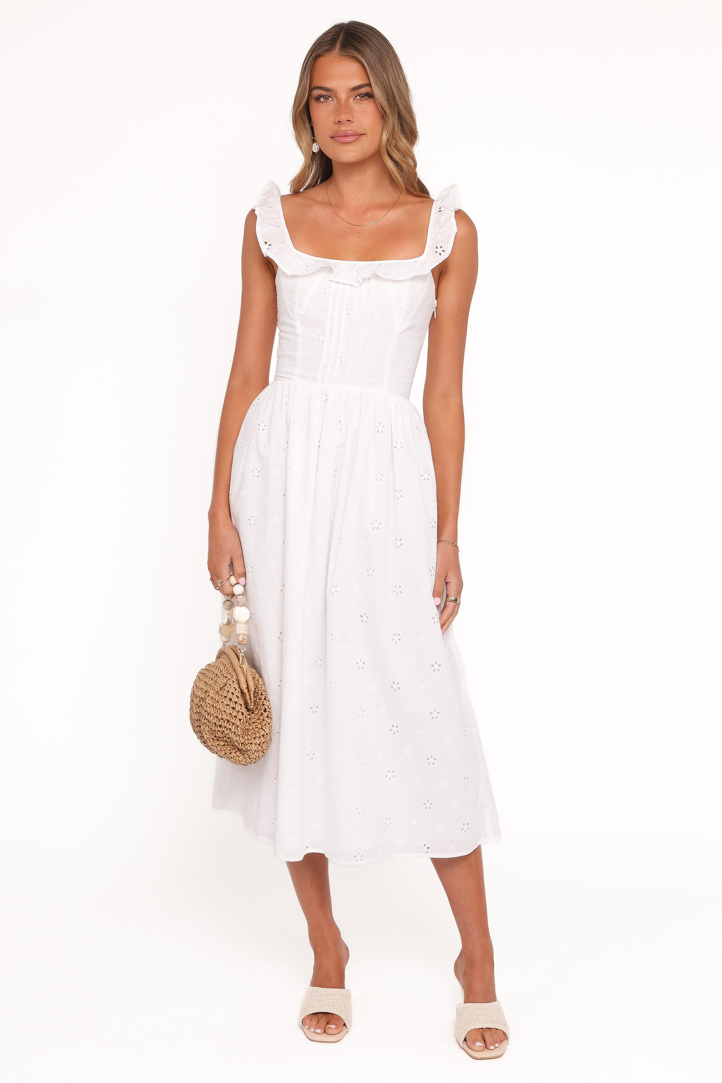 Ruella Midi Dress - White